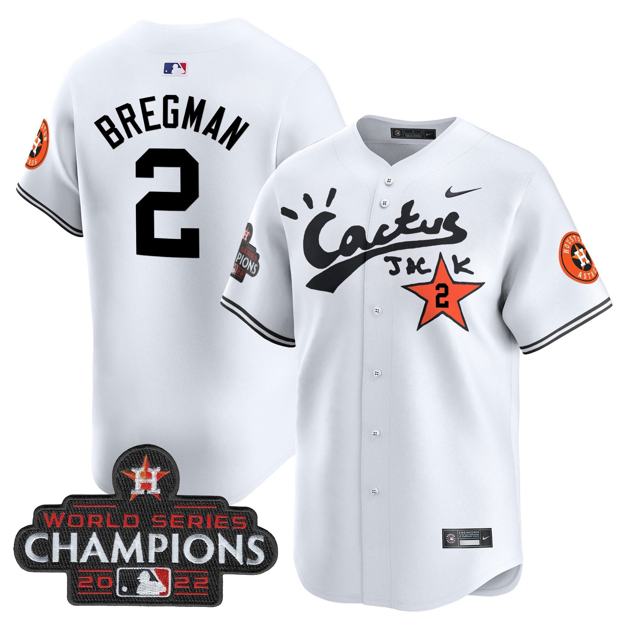 Men’s Houston Cactus Jack Champions Patch Vapor Premier Limited Jersey