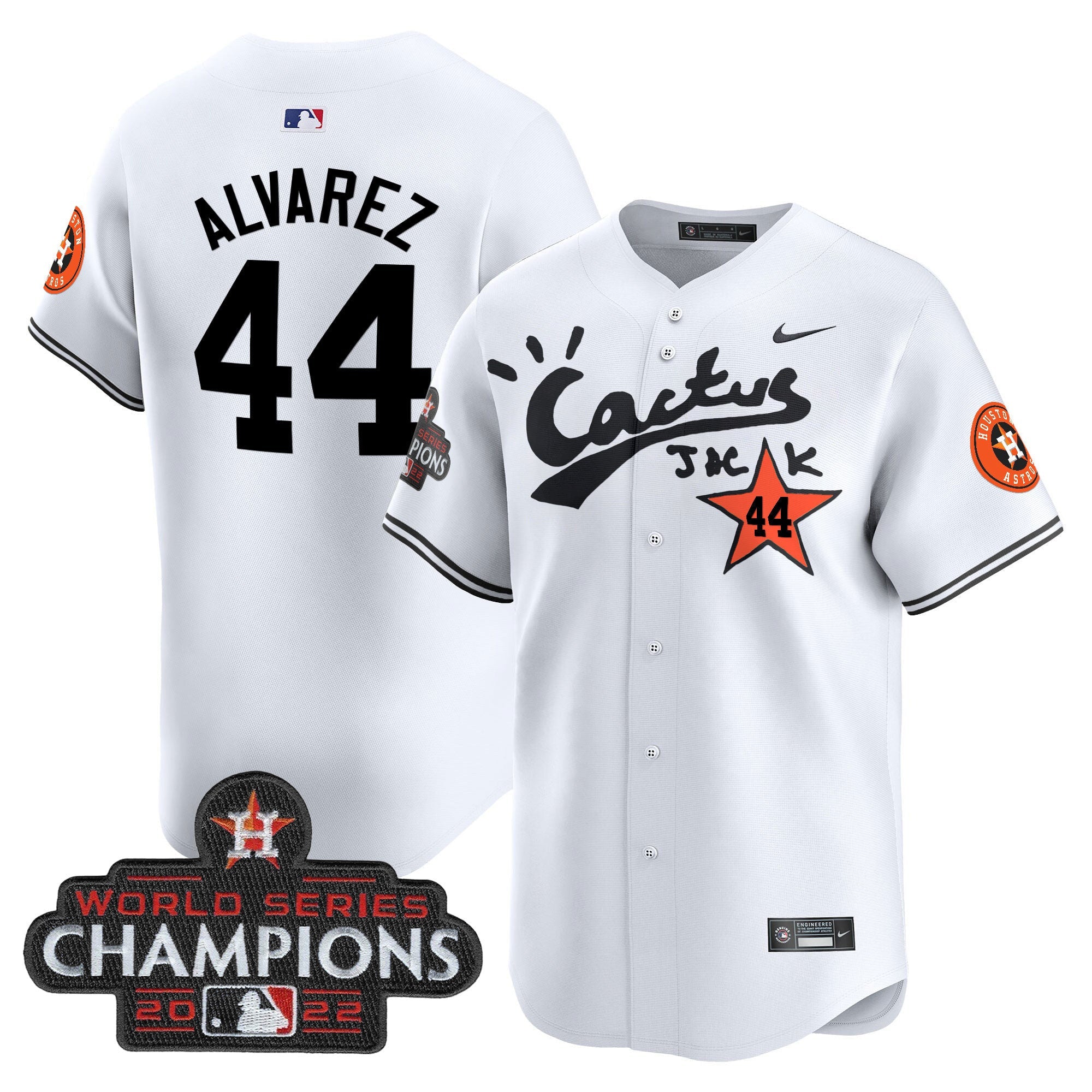 Men’s Houston Cactus Jack Champions Patch Vapor Premier Limited Jersey