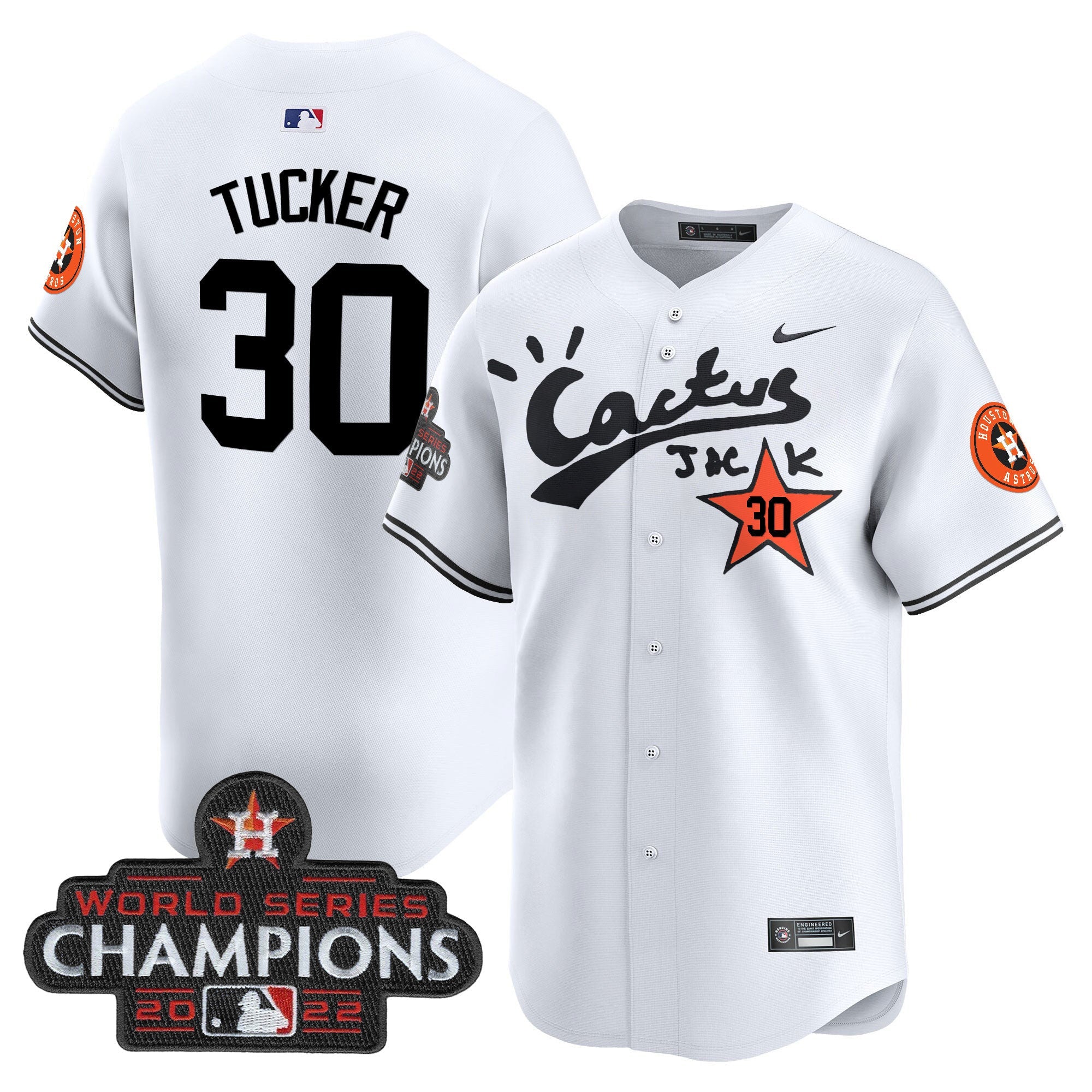 Men’s Houston Cactus Jack Champions Patch Vapor Premier Limited Jersey