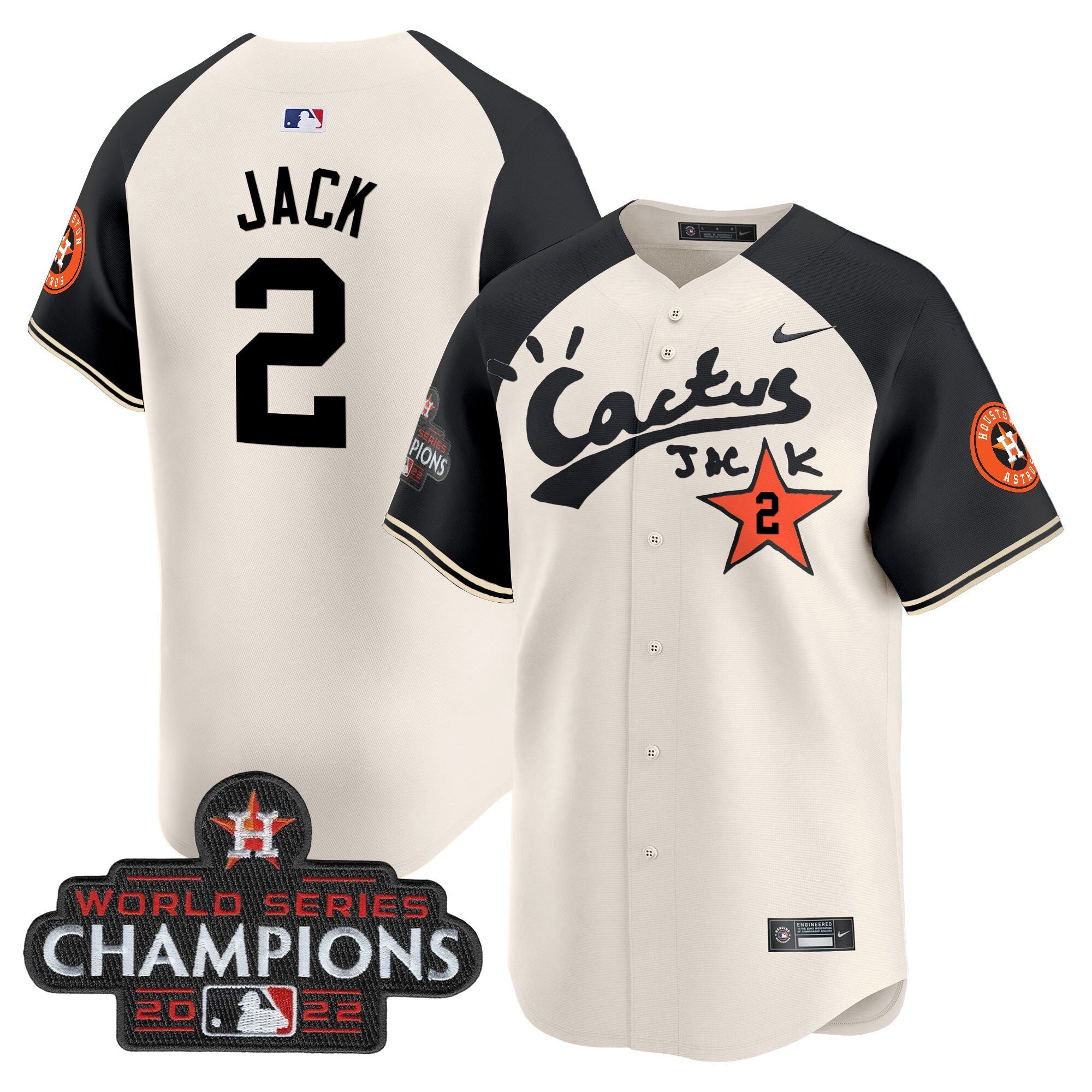 Men’s Houston Cactus Jack Champions Patch Vapor Premier Limited Jersey