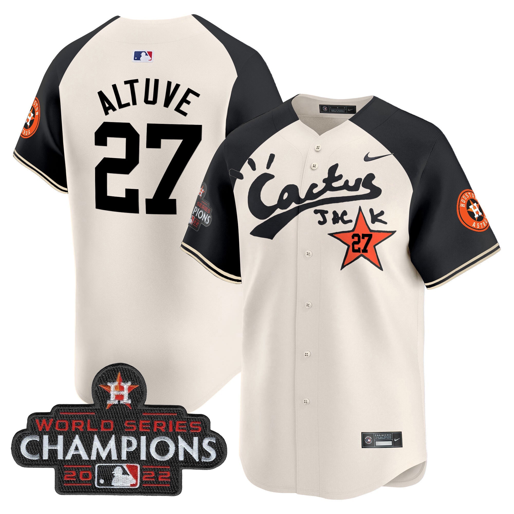 Men’s Houston Cactus Jack Champions Patch Vapor Premier Limited Jersey