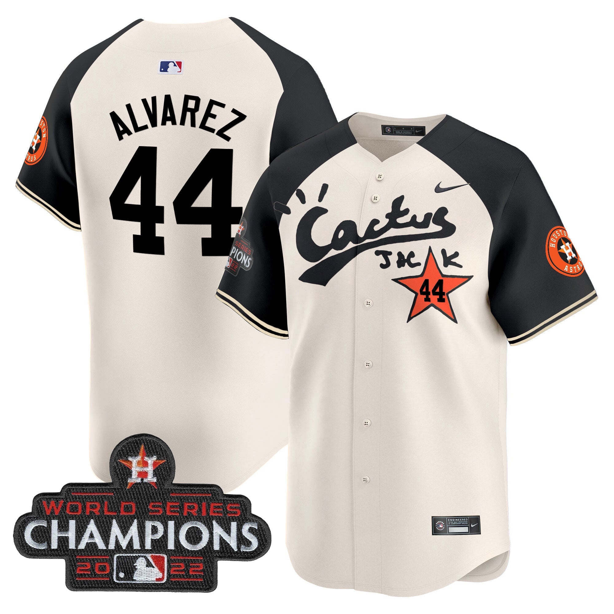 Men’s Houston Cactus Jack Champions Patch Vapor Premier Limited Jersey