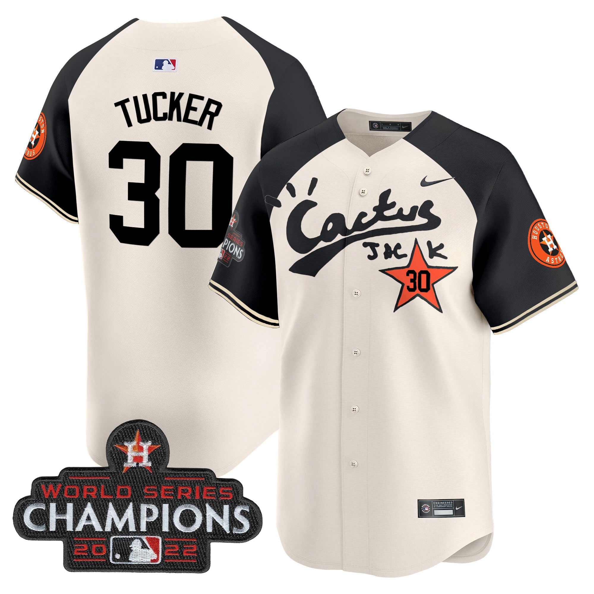 Men’s Houston Cactus Jack Champions Patch Vapor Premier Limited Jersey