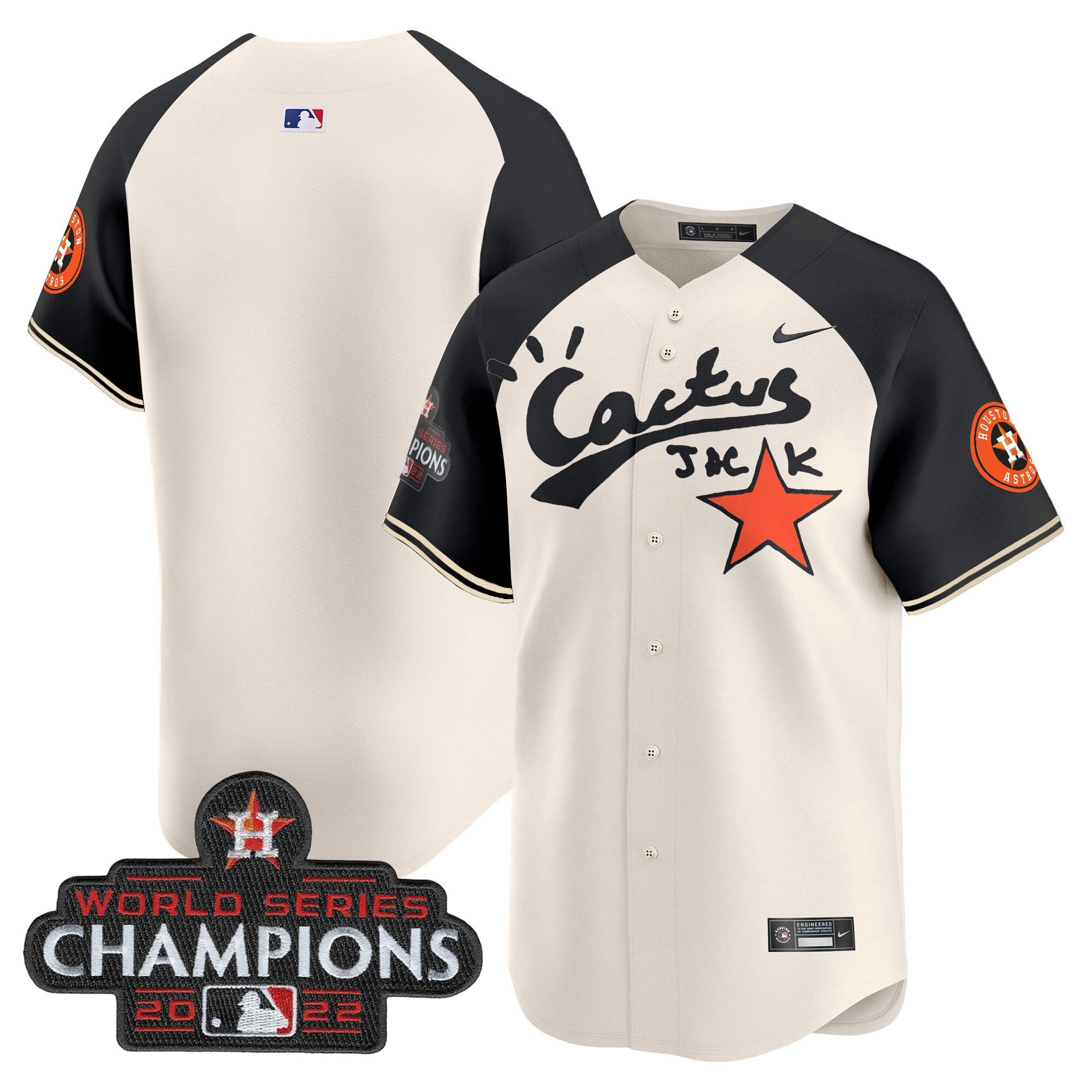 Men’s Houston Cactus Jack Champions Patch Vapor Premier Limited Jersey