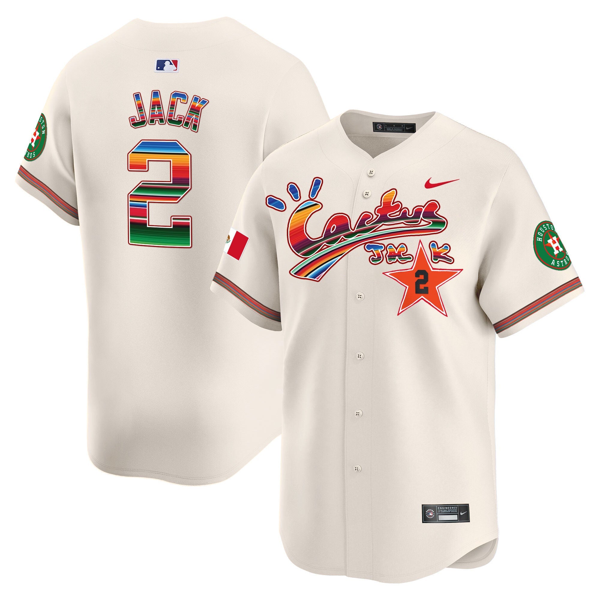 Men’s Houston Mexico Cactus Jack Vapor Premier Limited Jersey
