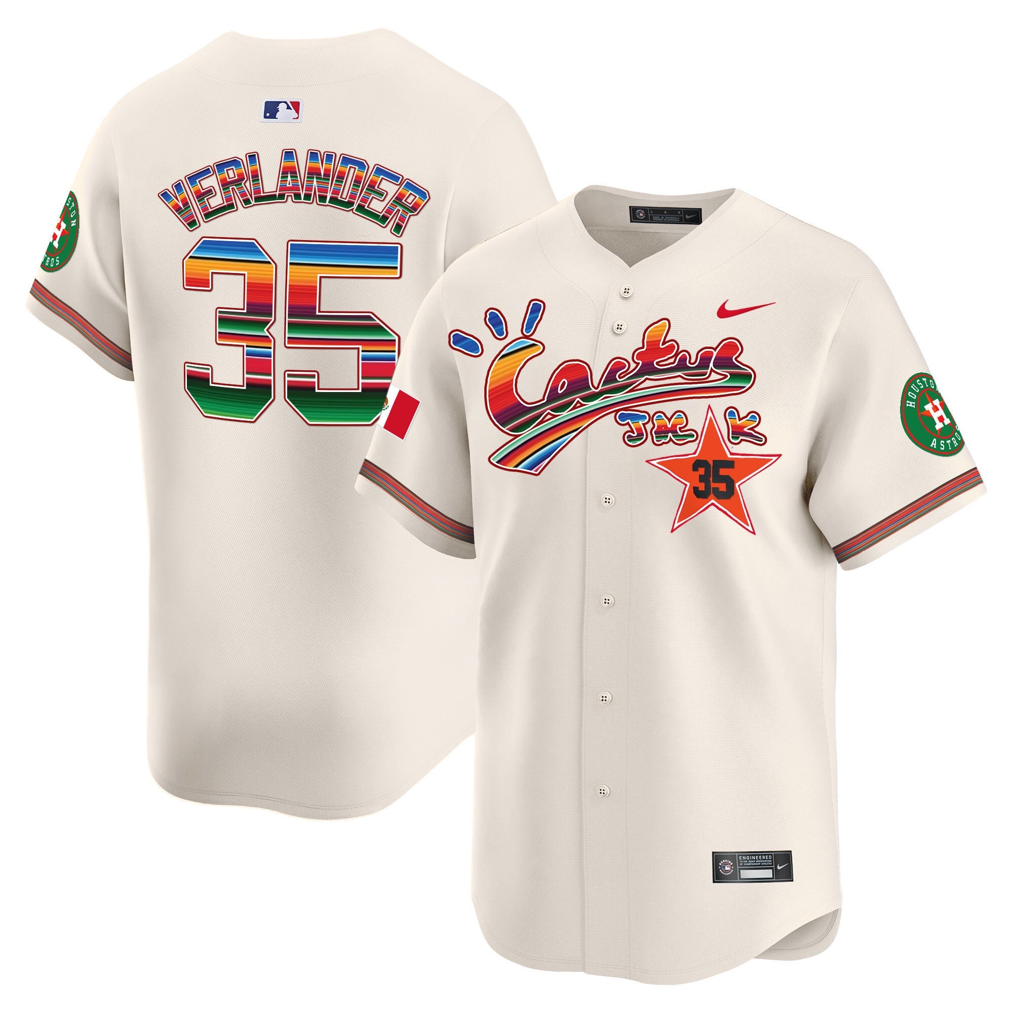 Men’s Houston Mexico Cactus Jack Vapor Premier Limited Jersey