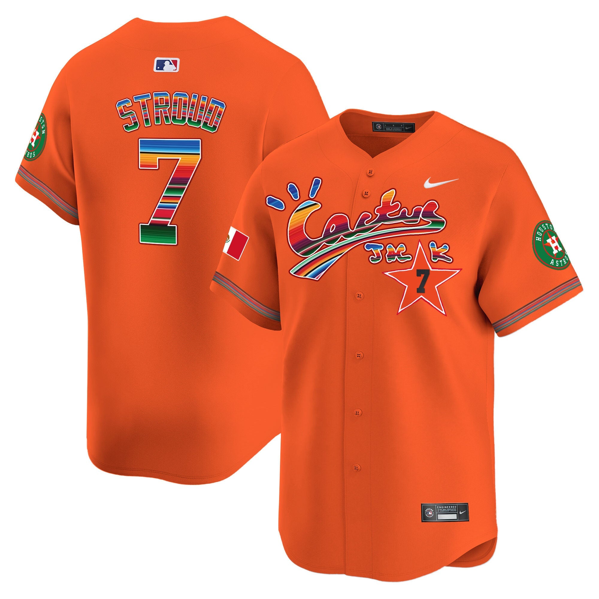 Men’s Houston Mexico Cactus Jack Vapor Premier Limited Jersey