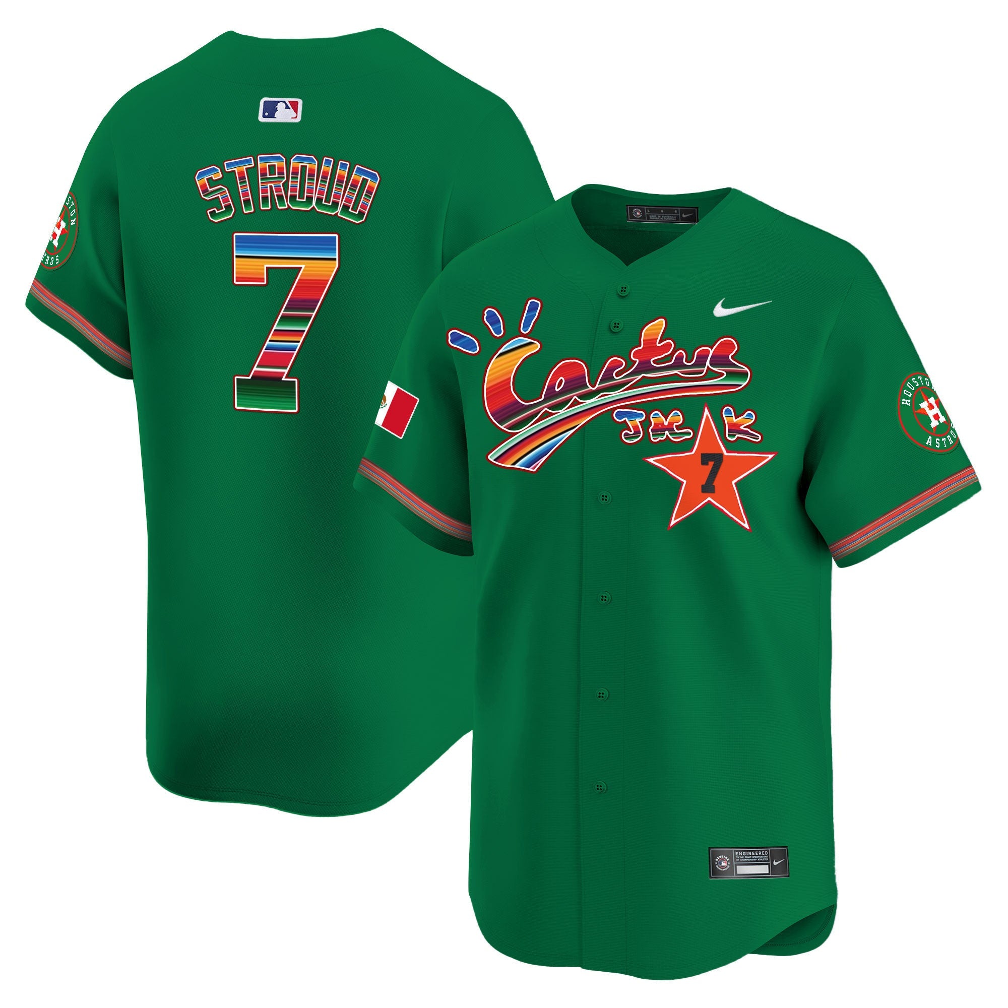 Men’s Houston Mexico Cactus Jack Vapor Premier Limited Jersey