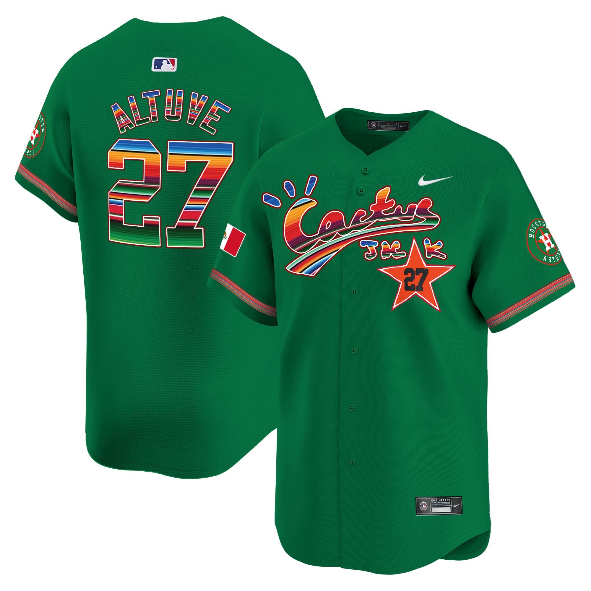 Men’s Houston Mexico Cactus Jack Vapor Premier Limited Jersey