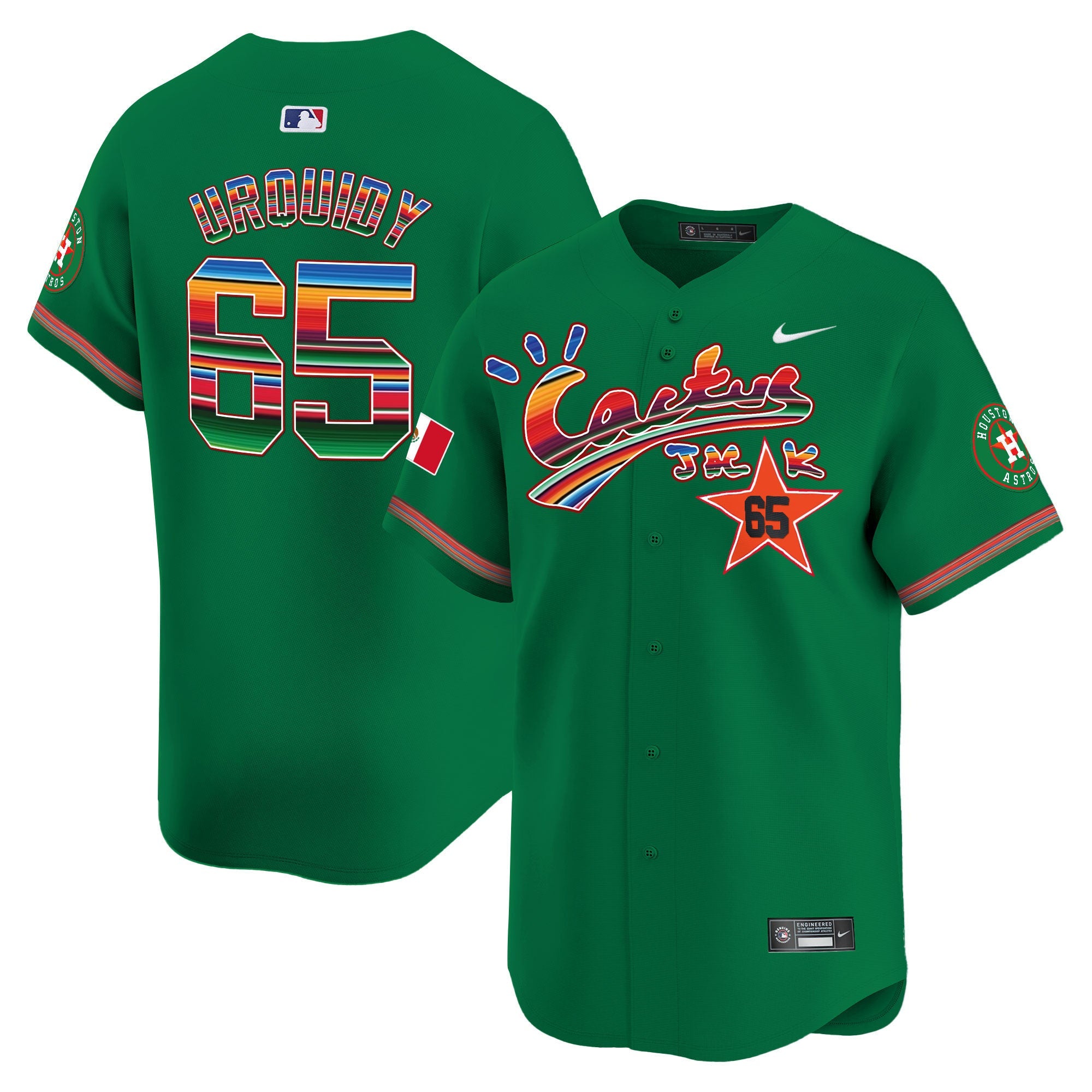 Men’s Houston Mexico Cactus Jack Vapor Premier Limited Jersey
