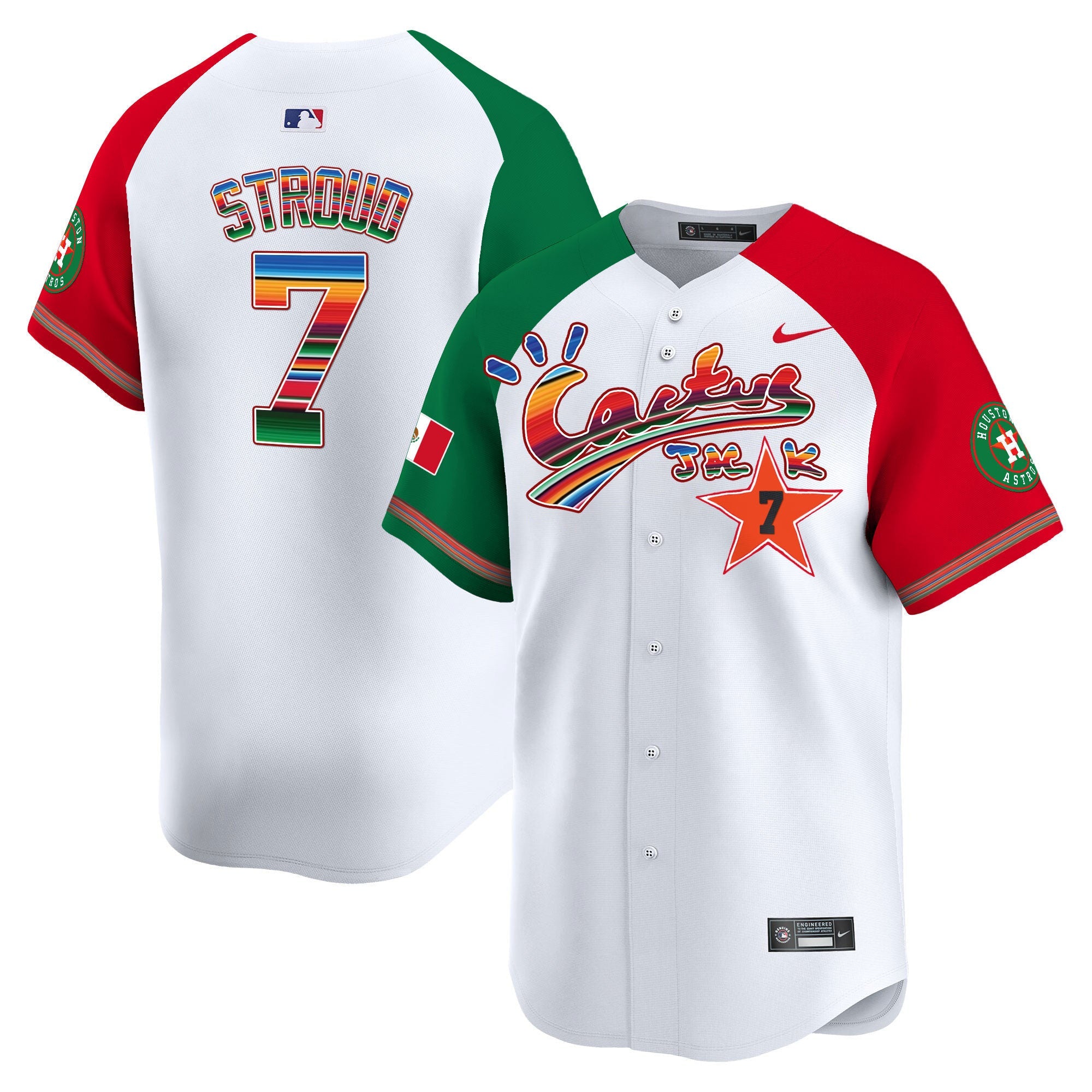 Men’s Houston Mexico Cactus Jack Vapor Premier Limited Jersey