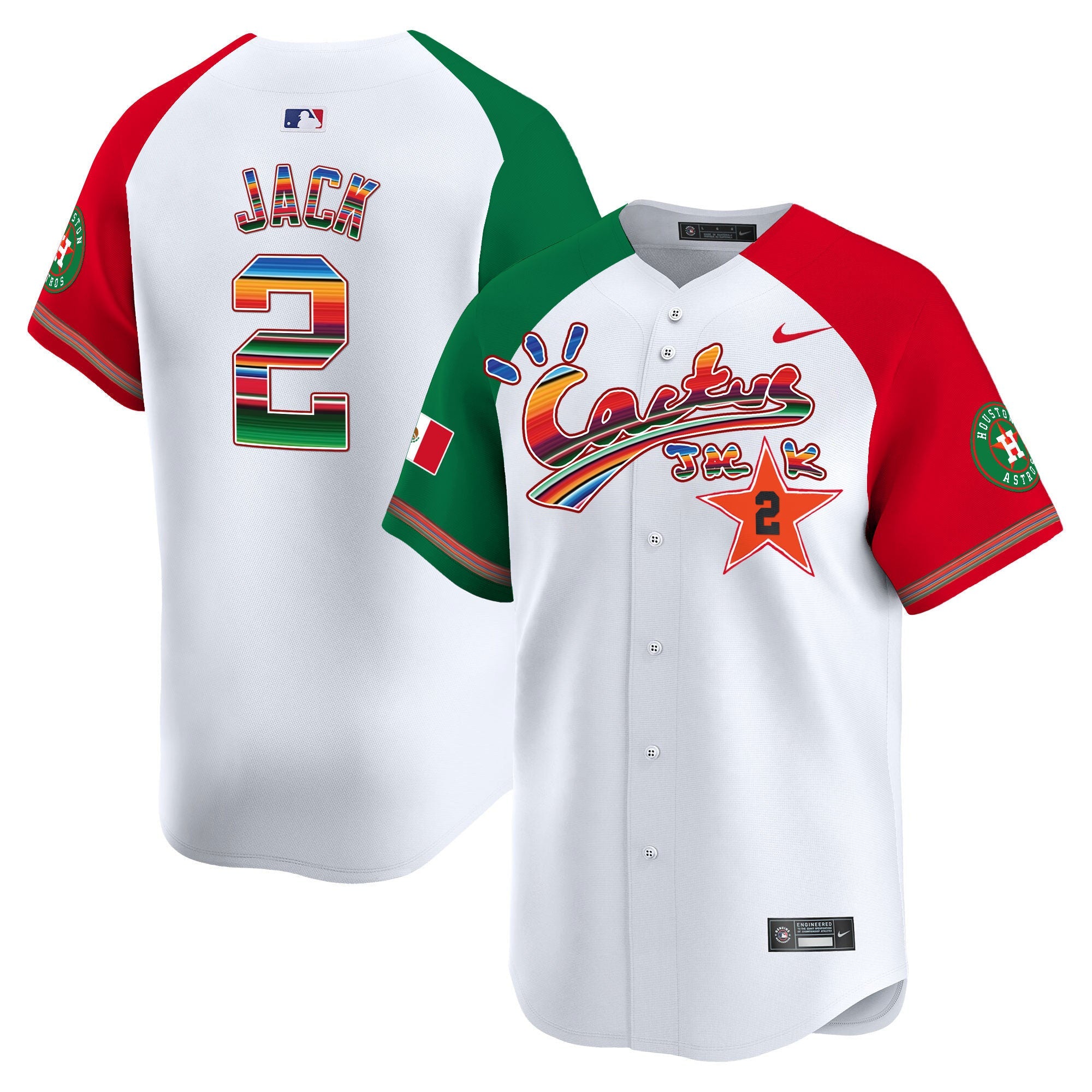 Men’s Houston Mexico Cactus Jack Vapor Premier Limited Jersey