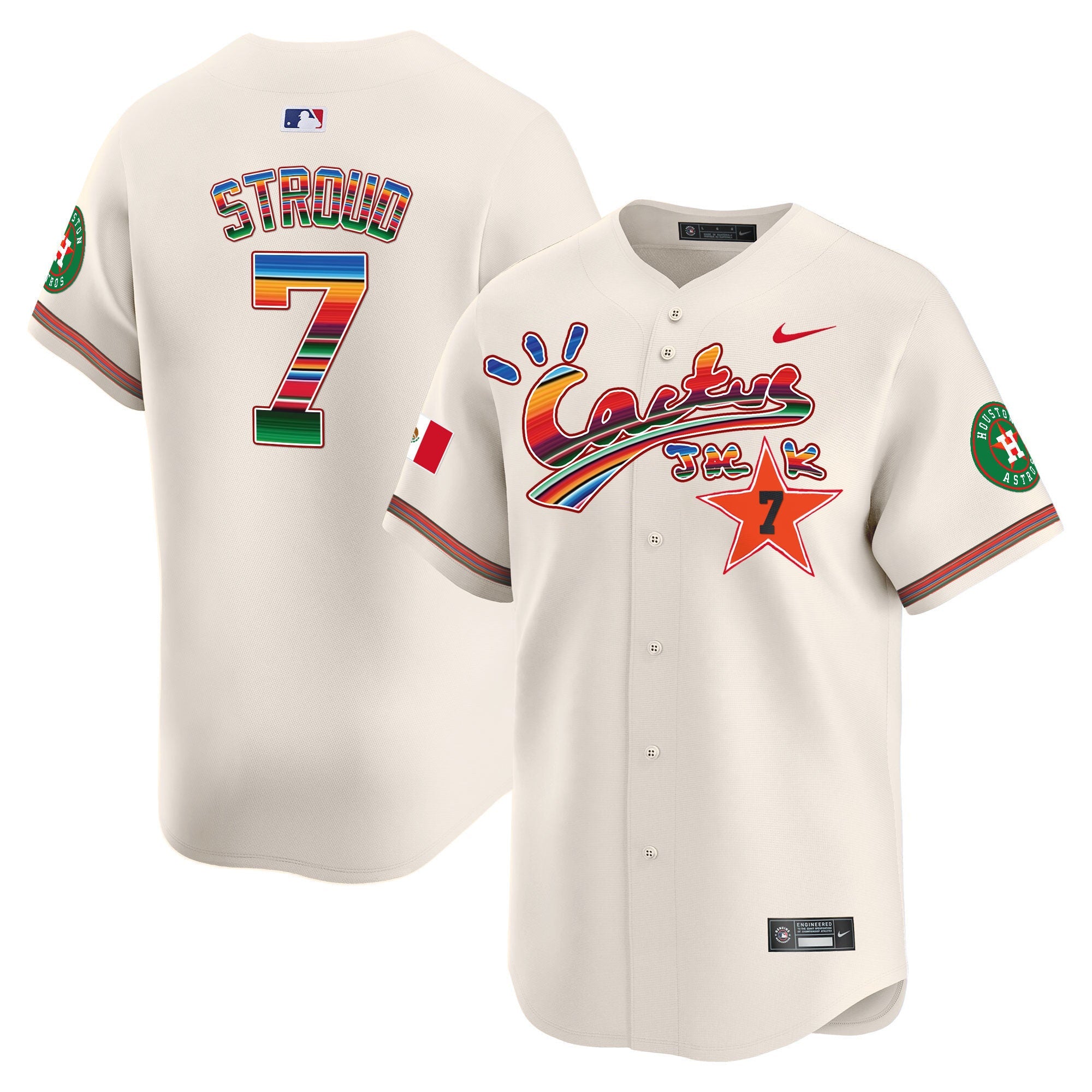Men’s Houston Mexico Cactus Jack Vapor Premier Limited Jersey