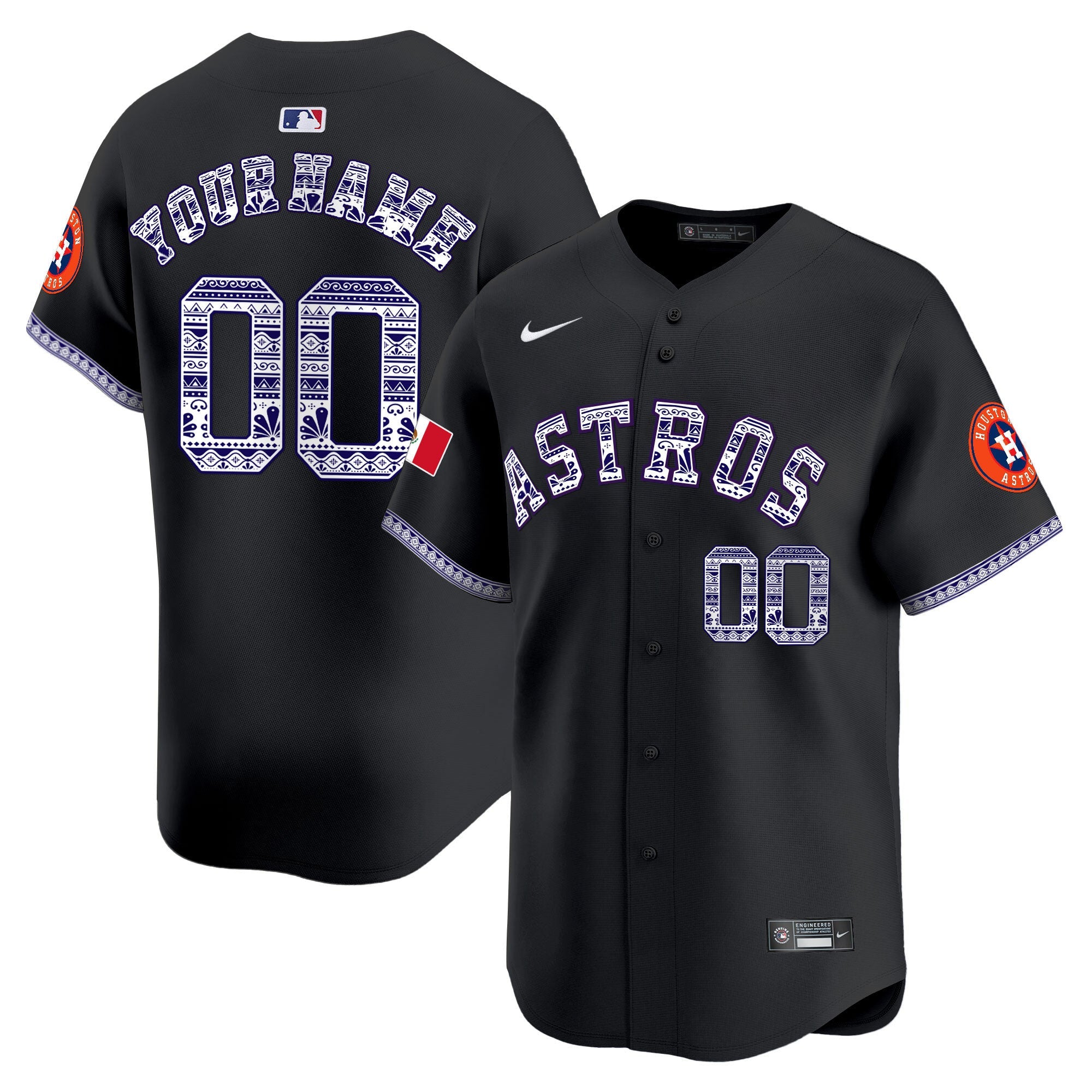 Houston Mexico Vapor Premier Limited Custom Jersey V2