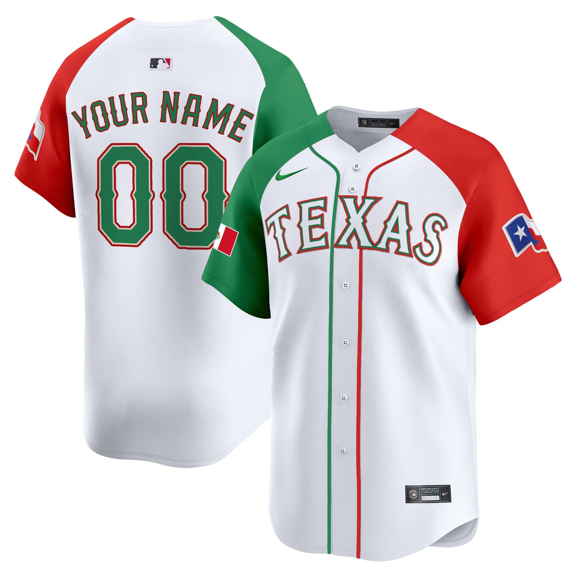 Texas Mexico Vapor Premier Limited Custom Jersey V2