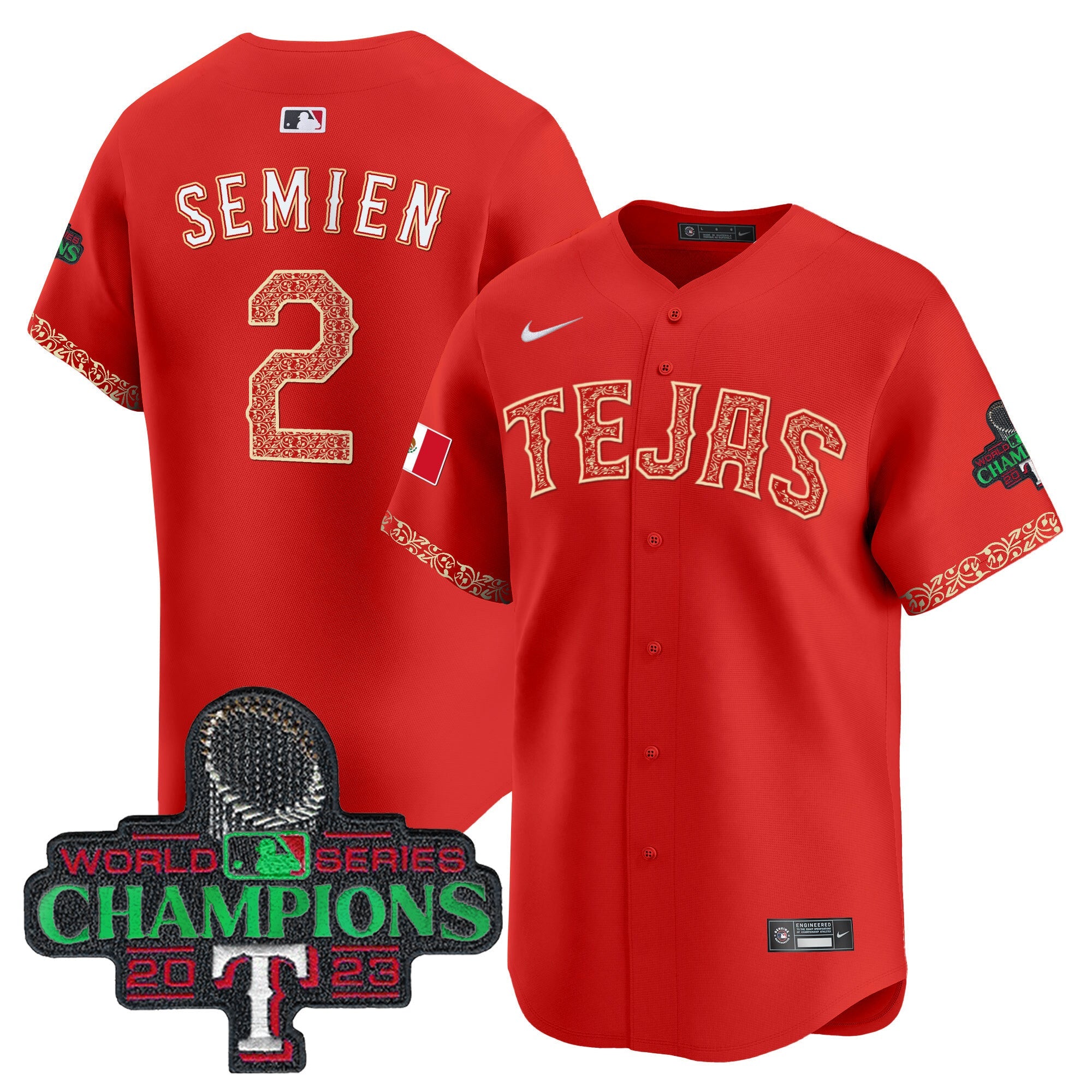 Men’s Texas Mexico Champions Patch Vapor Premier Limited Jersey