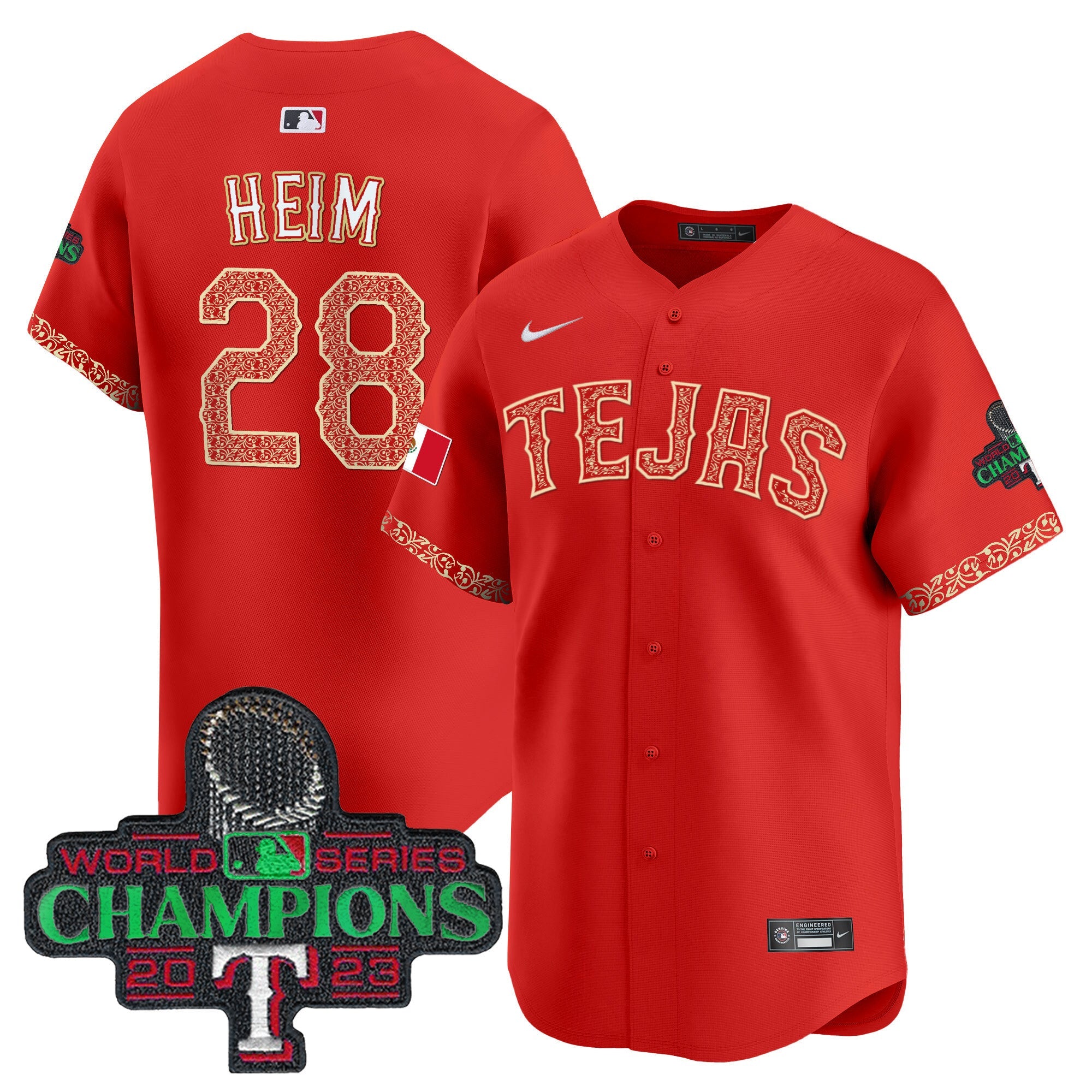 Men’s Texas Mexico Champions Patch Vapor Premier Limited Jersey