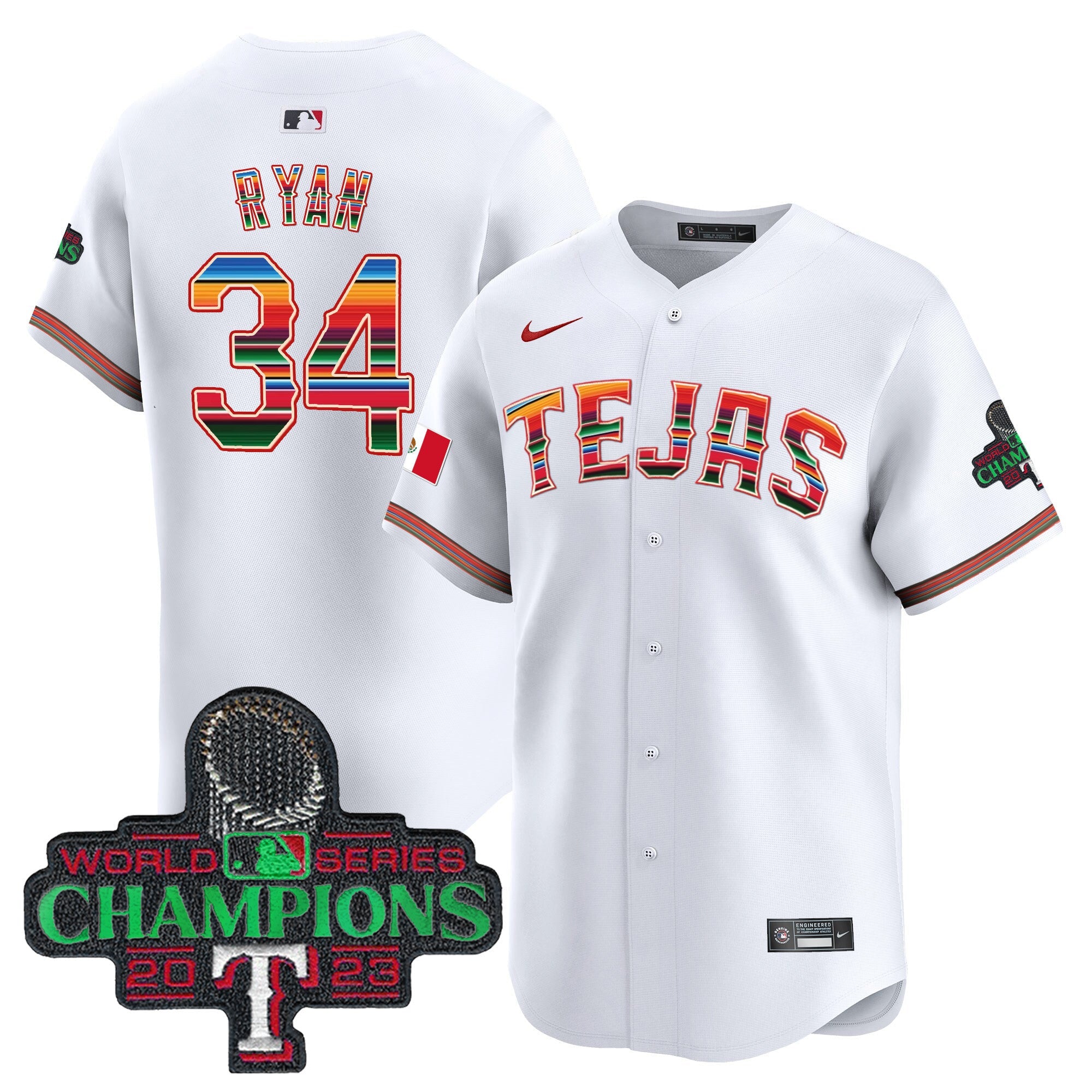 Men’s Texas Mexico Champions Patch Vapor Premier Limited Jersey