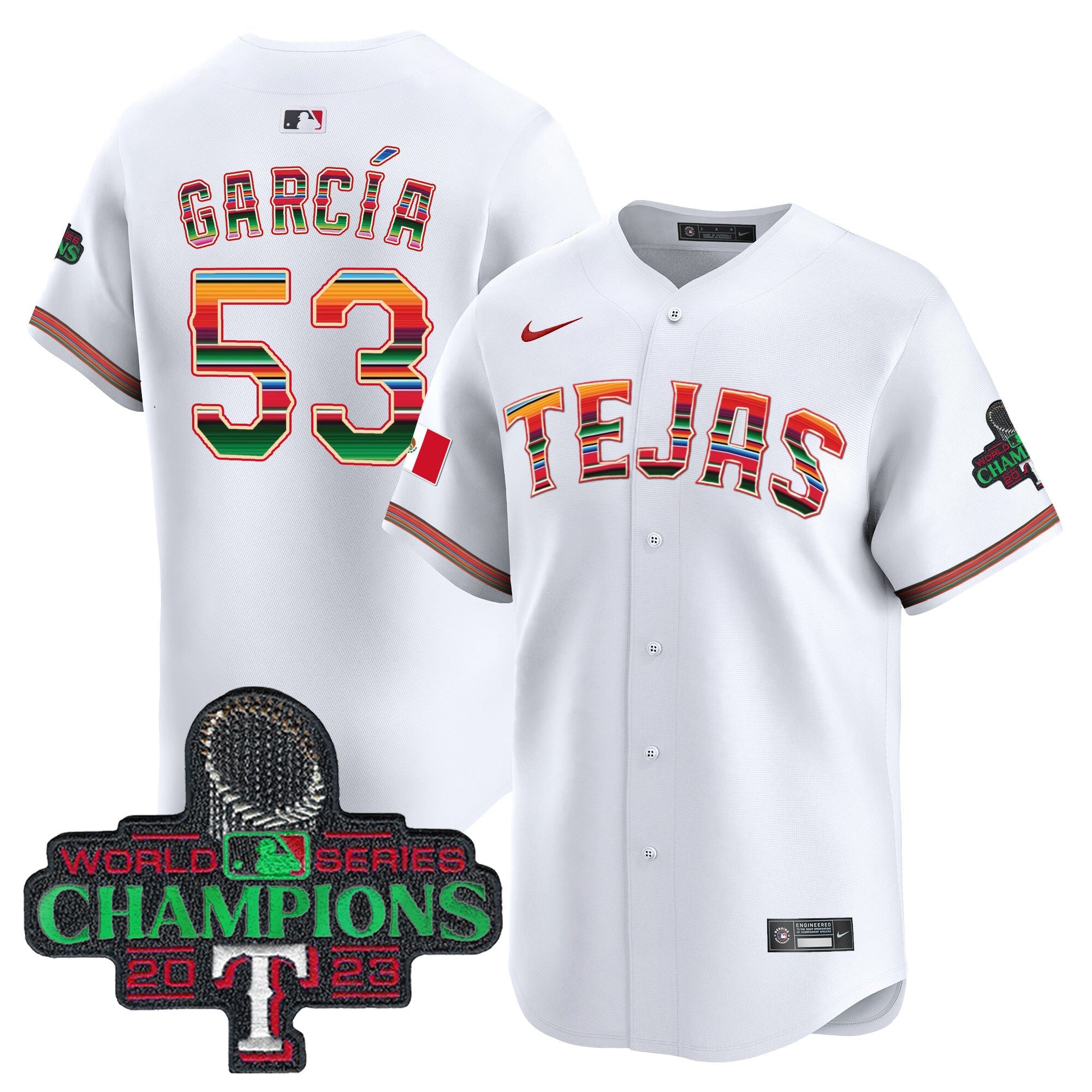 Men’s Texas Mexico Champions Patch Vapor Premier Limited Jersey