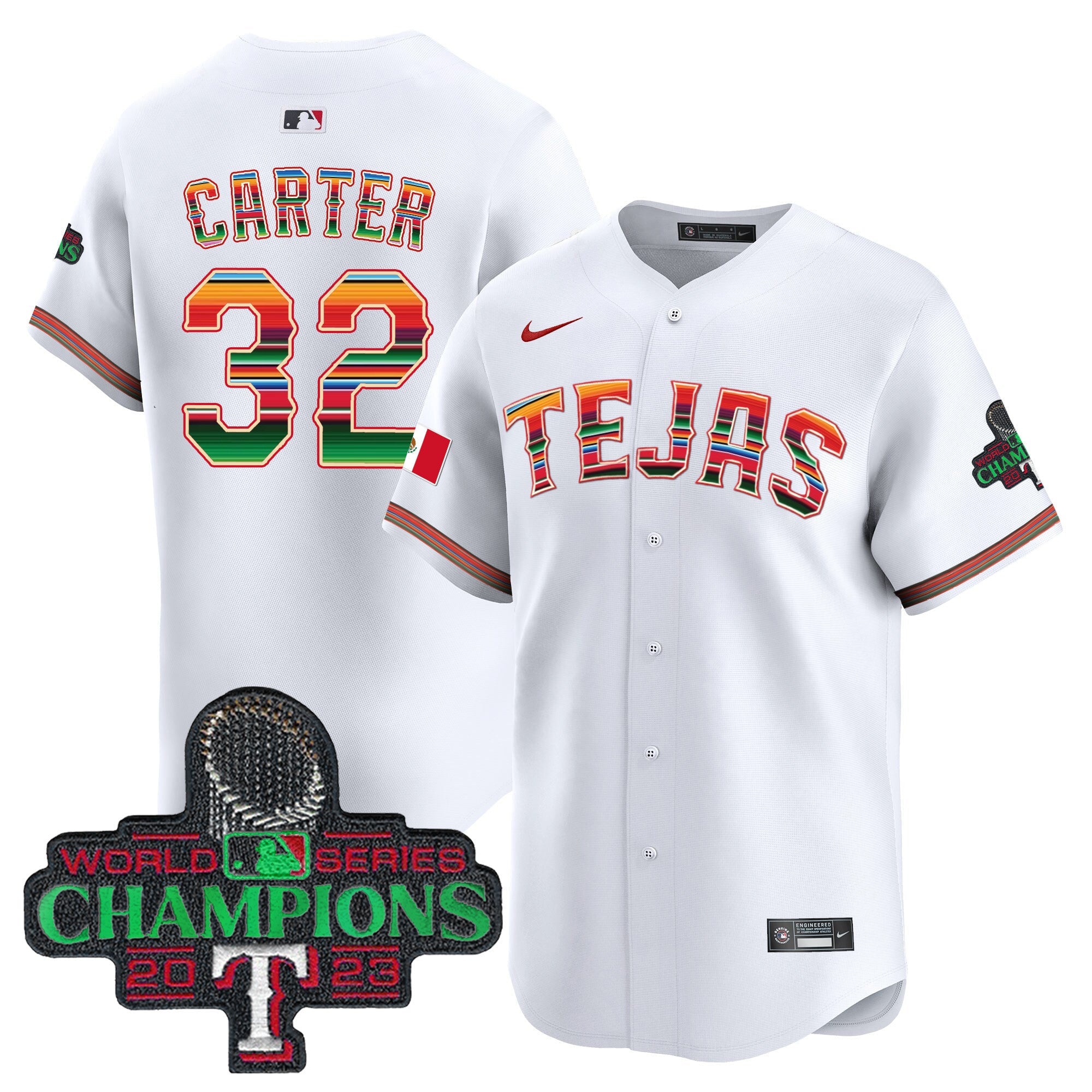 Men’s Texas Mexico Champions Patch Vapor Premier Limited Jersey