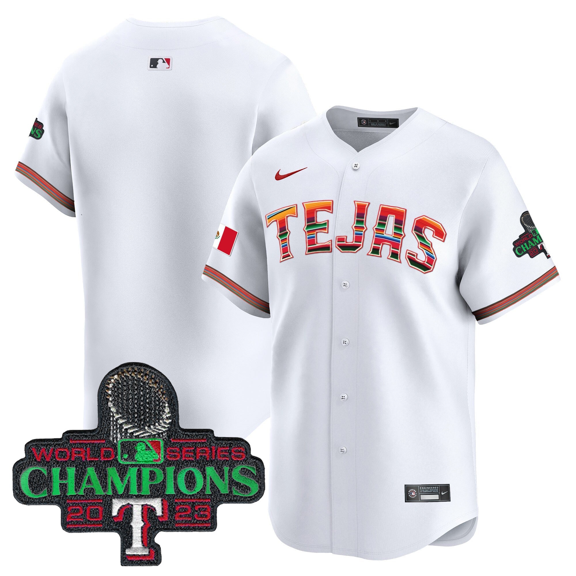 Men’s Texas Mexico Champions Patch Vapor Premier Limited Jersey