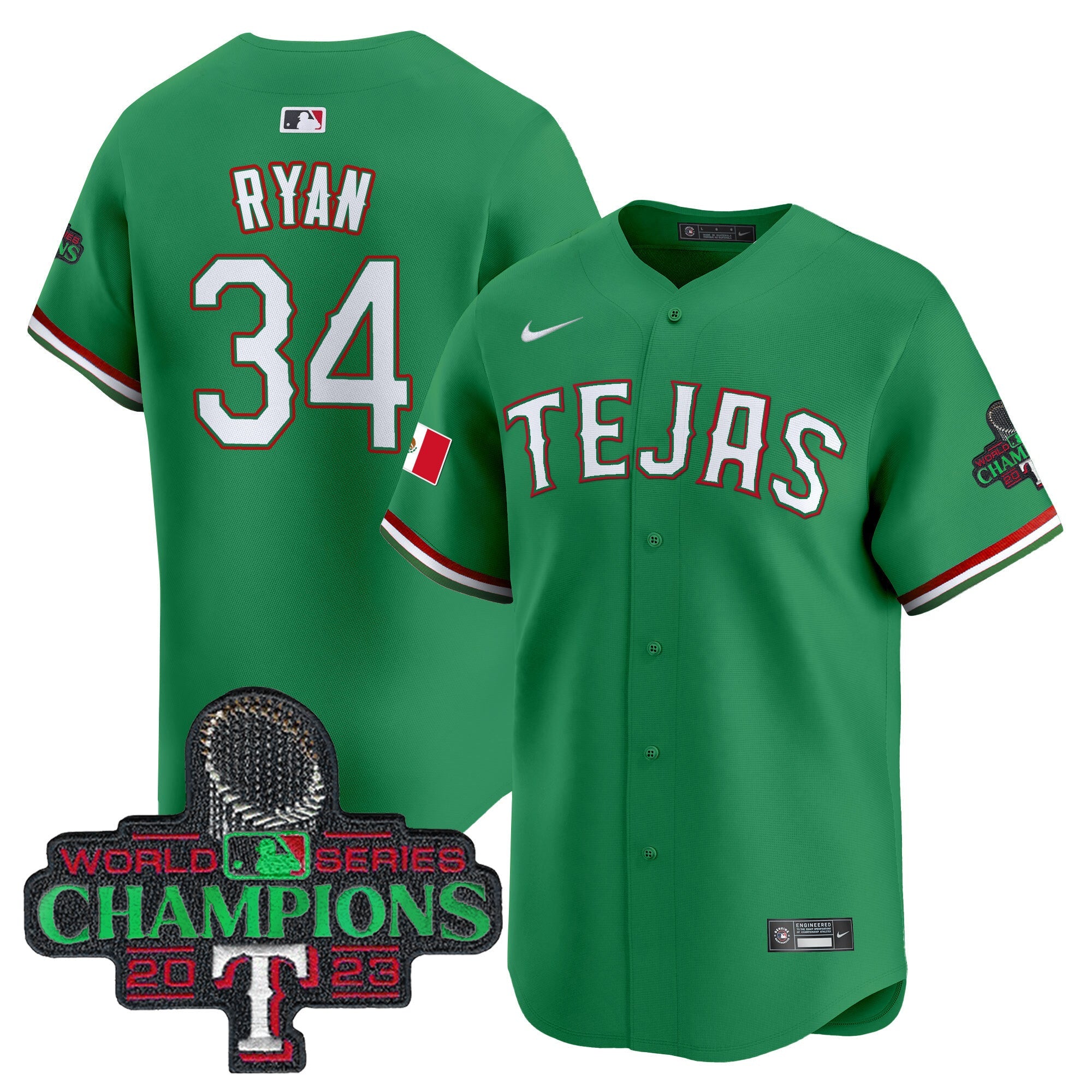 Men’s Texas Mexico Champions Patch Vapor Premier Limited Jersey