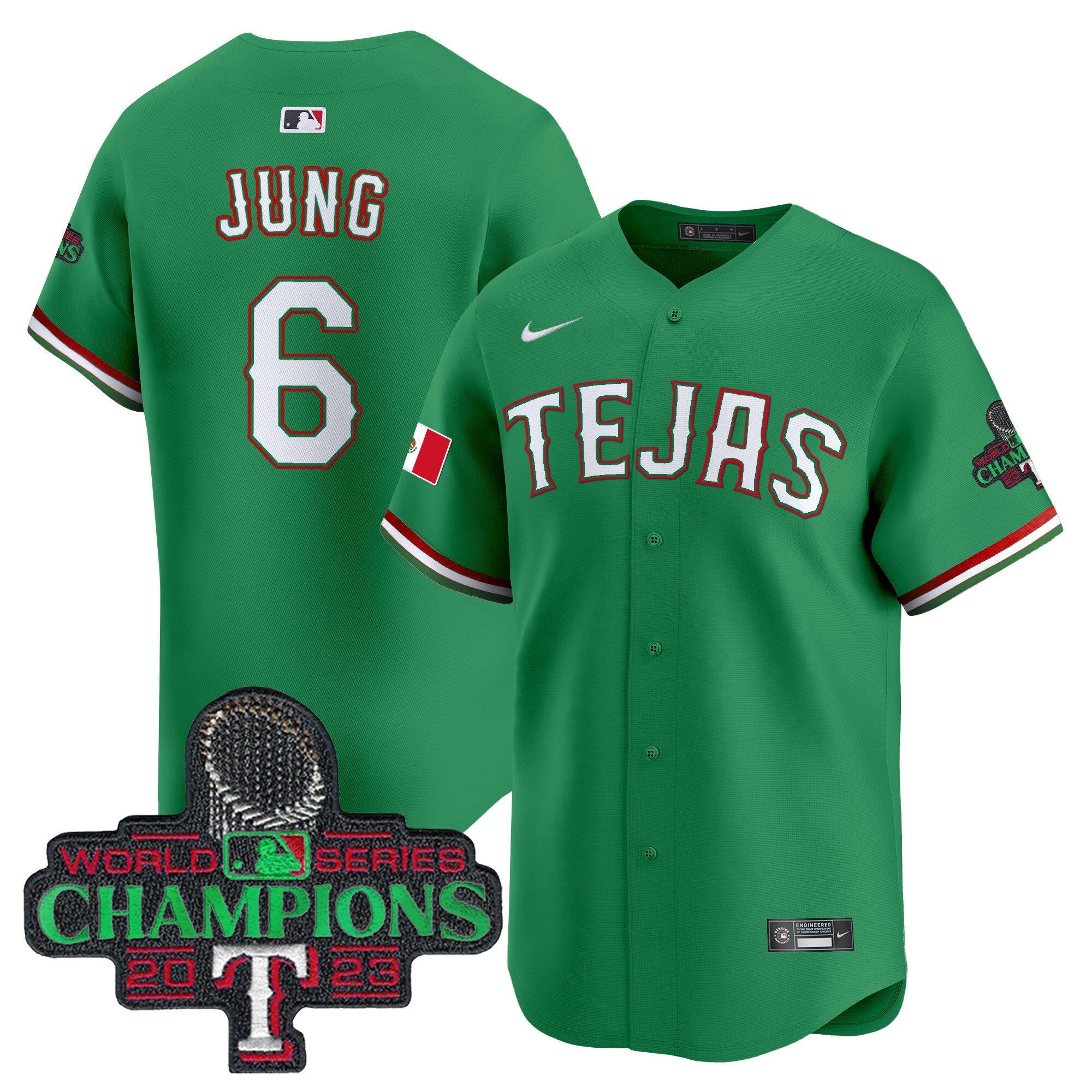 Men’s Texas Mexico Champions Patch Vapor Premier Limited Jersey