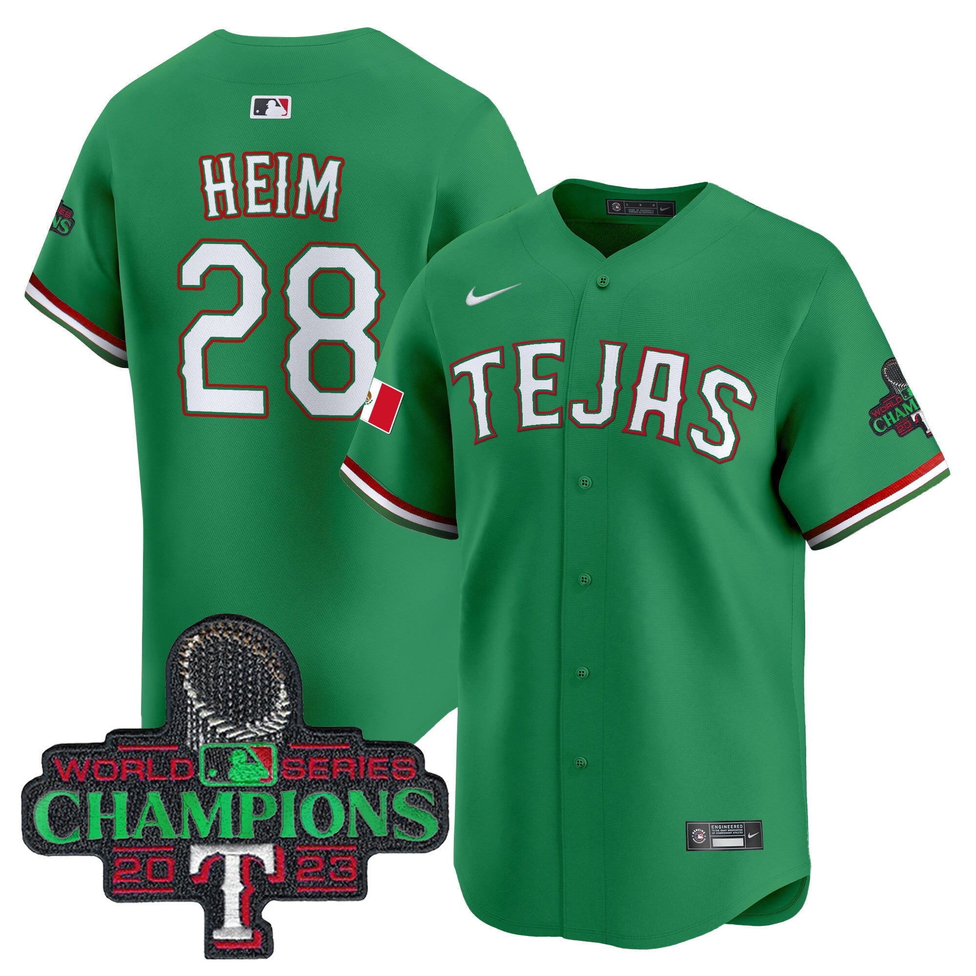 Men’s Texas Mexico Champions Patch Vapor Premier Limited Jersey