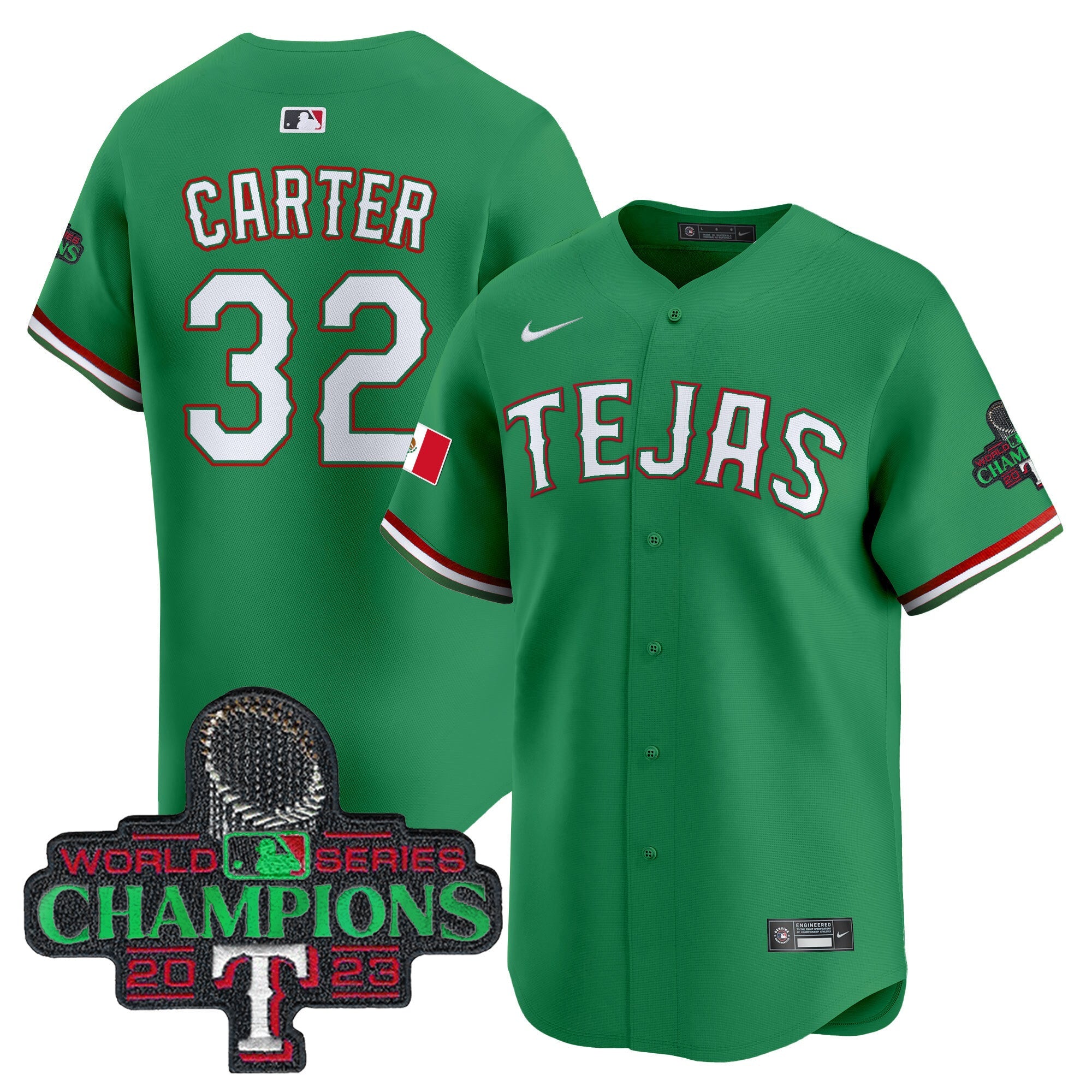 Men’s Texas Mexico Champions Patch Vapor Premier Limited Jersey