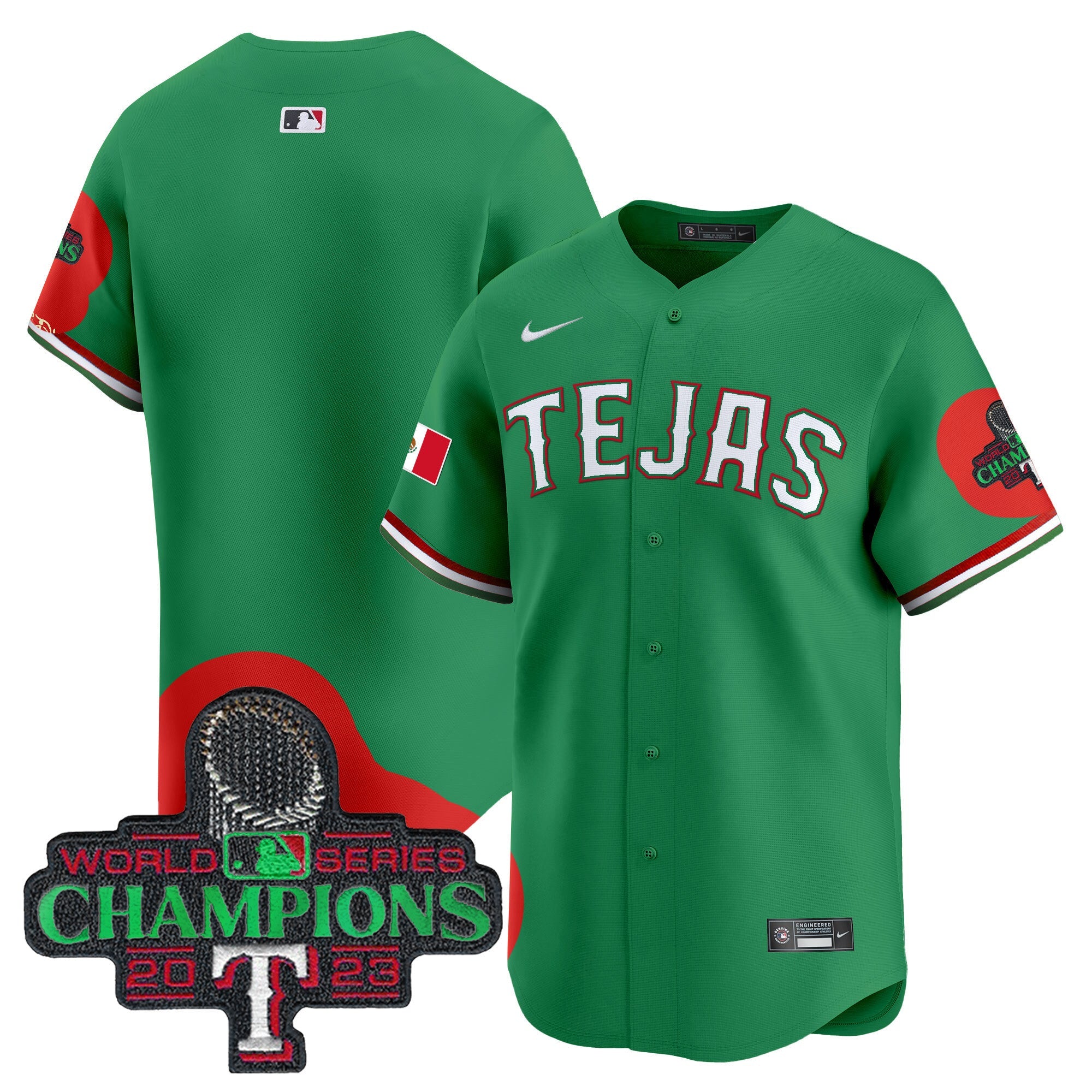 Men’s Texas Mexico Champions Patch Vapor Premier Limited Jersey