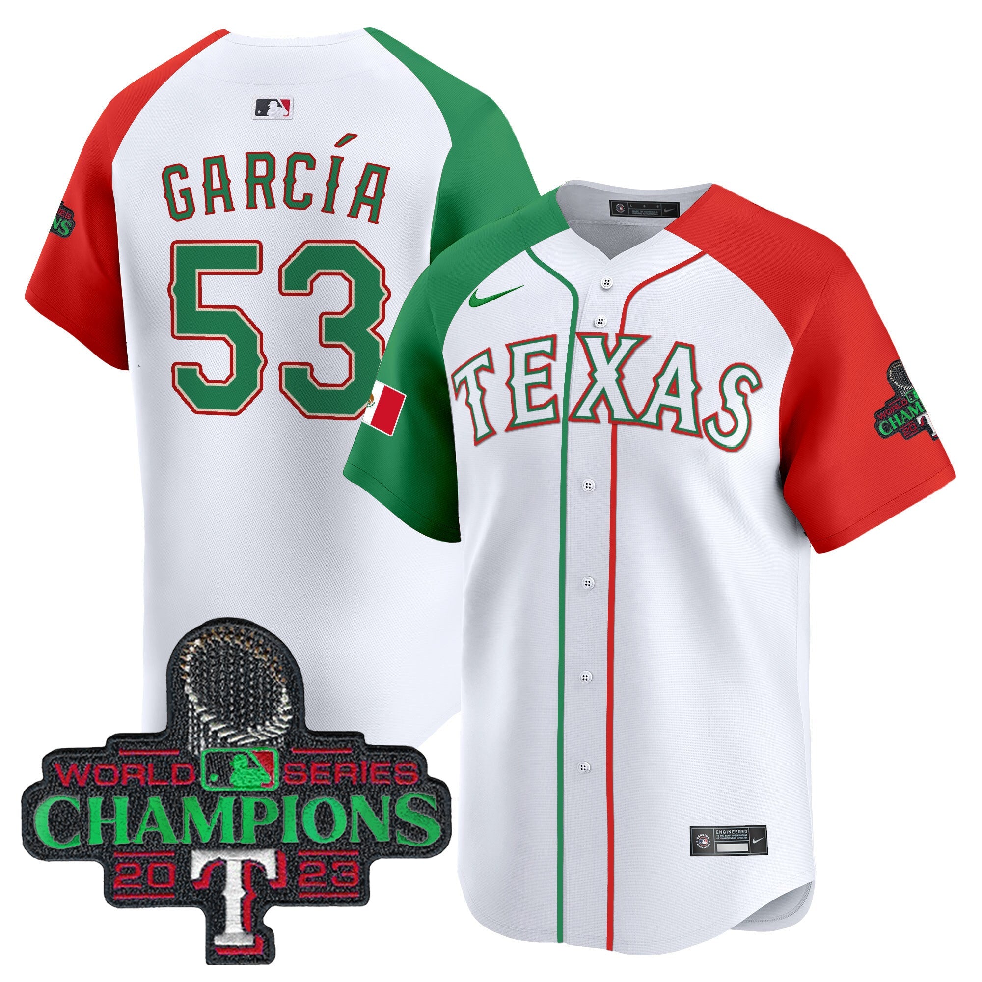Men’s Texas Mexico Champions Patch Vapor Premier Limited Jersey