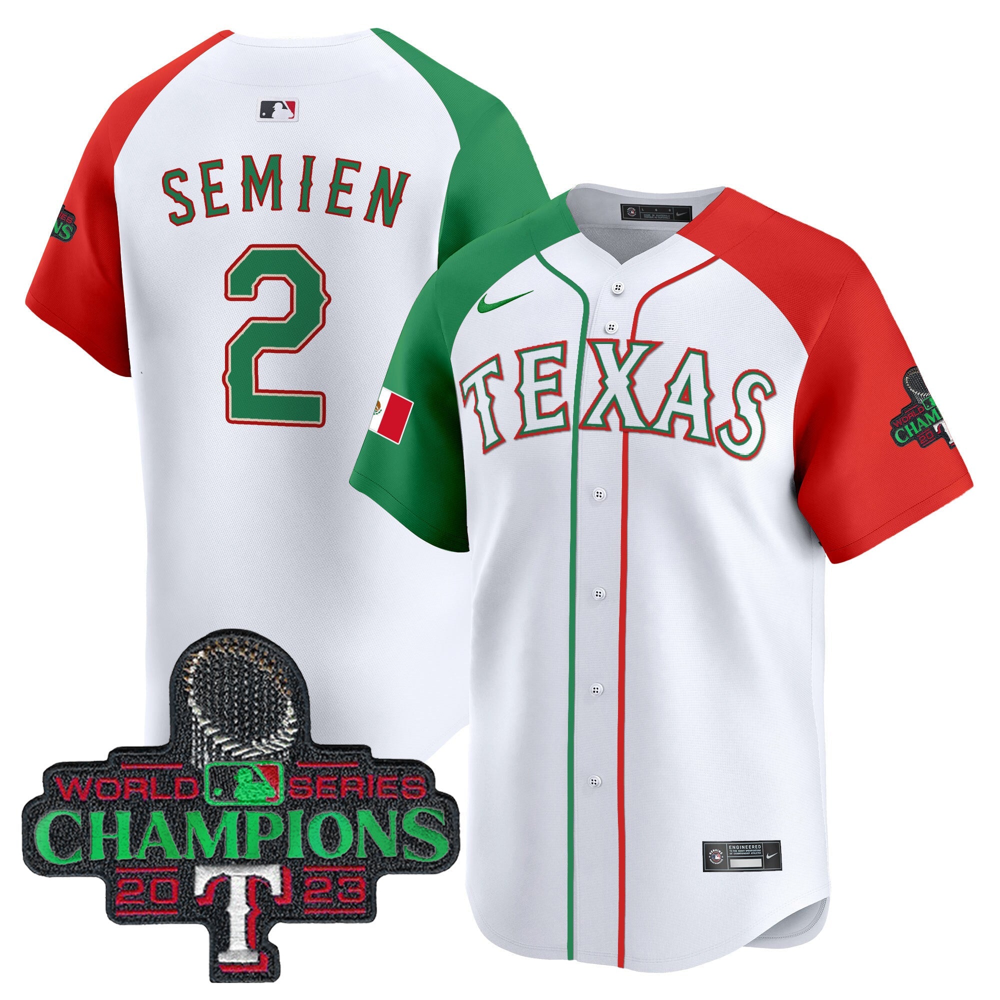 Men’s Texas Mexico Champions Patch Vapor Premier Limited Jersey