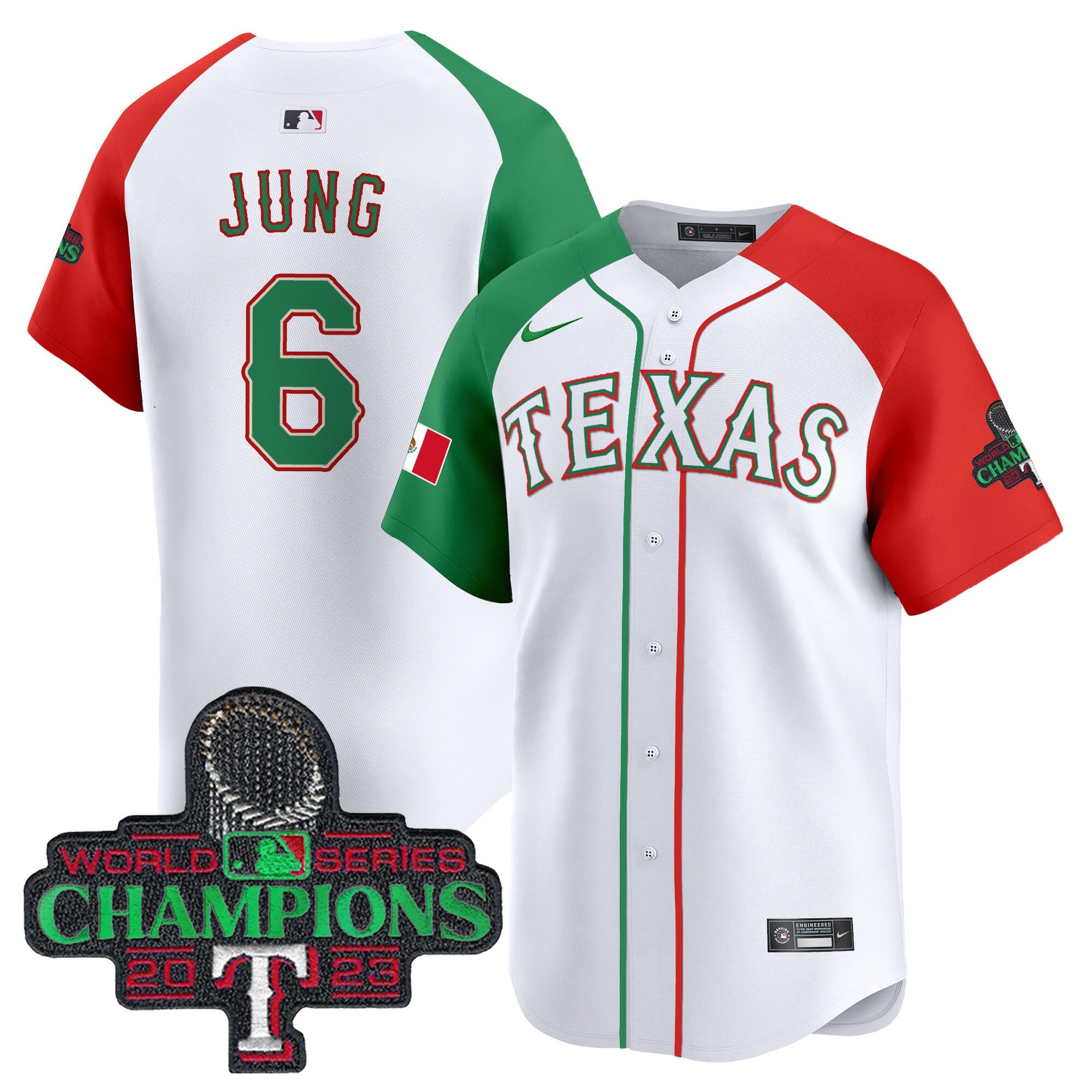 Men’s Texas Mexico Champions Patch Vapor Premier Limited Jersey