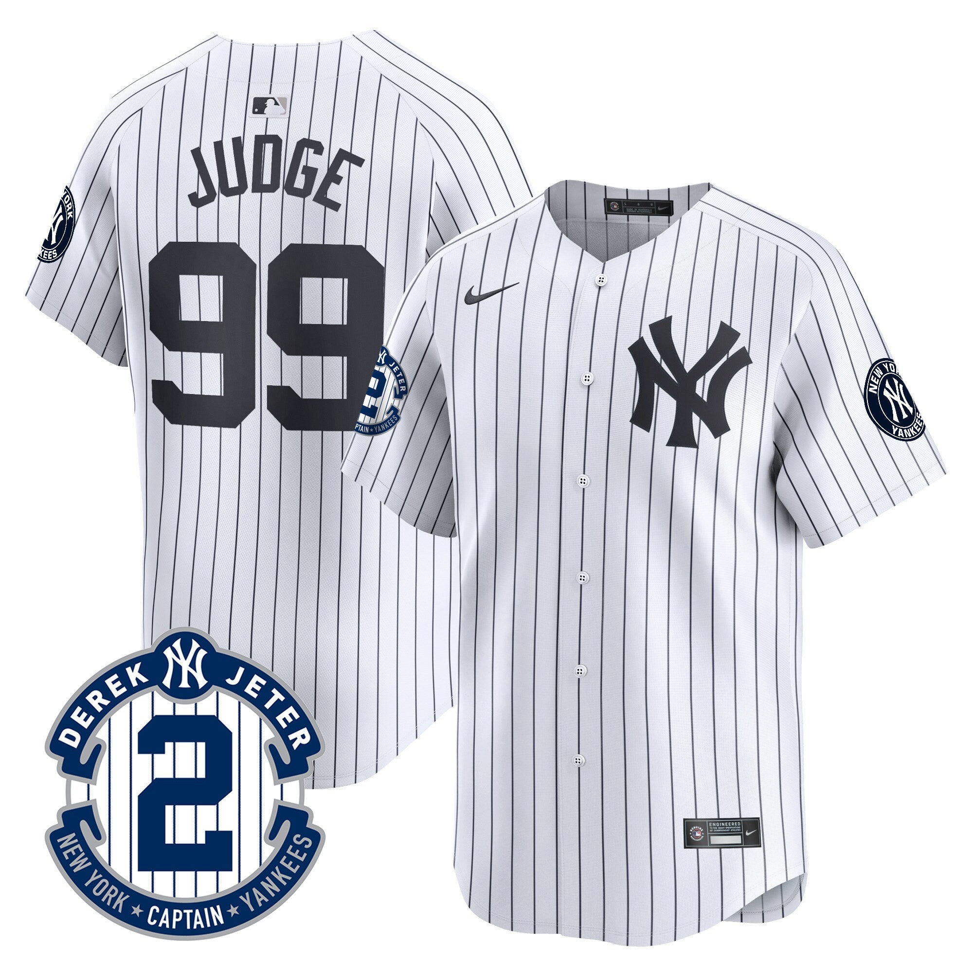 Men’s Derek Jeter Patch Vapor Premier Limited Jersey