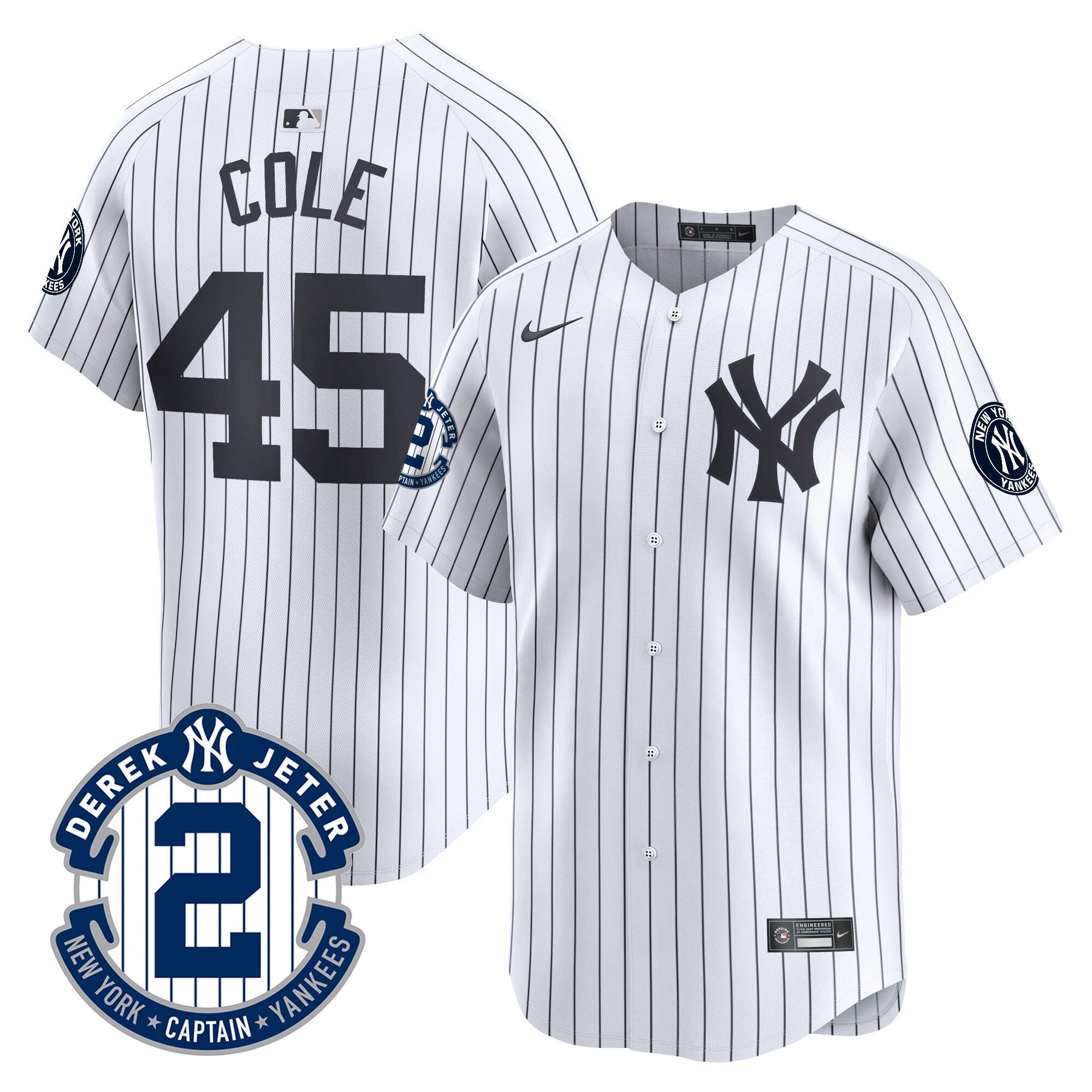 Men’s Derek Jeter Patch Vapor Premier Limited Jersey