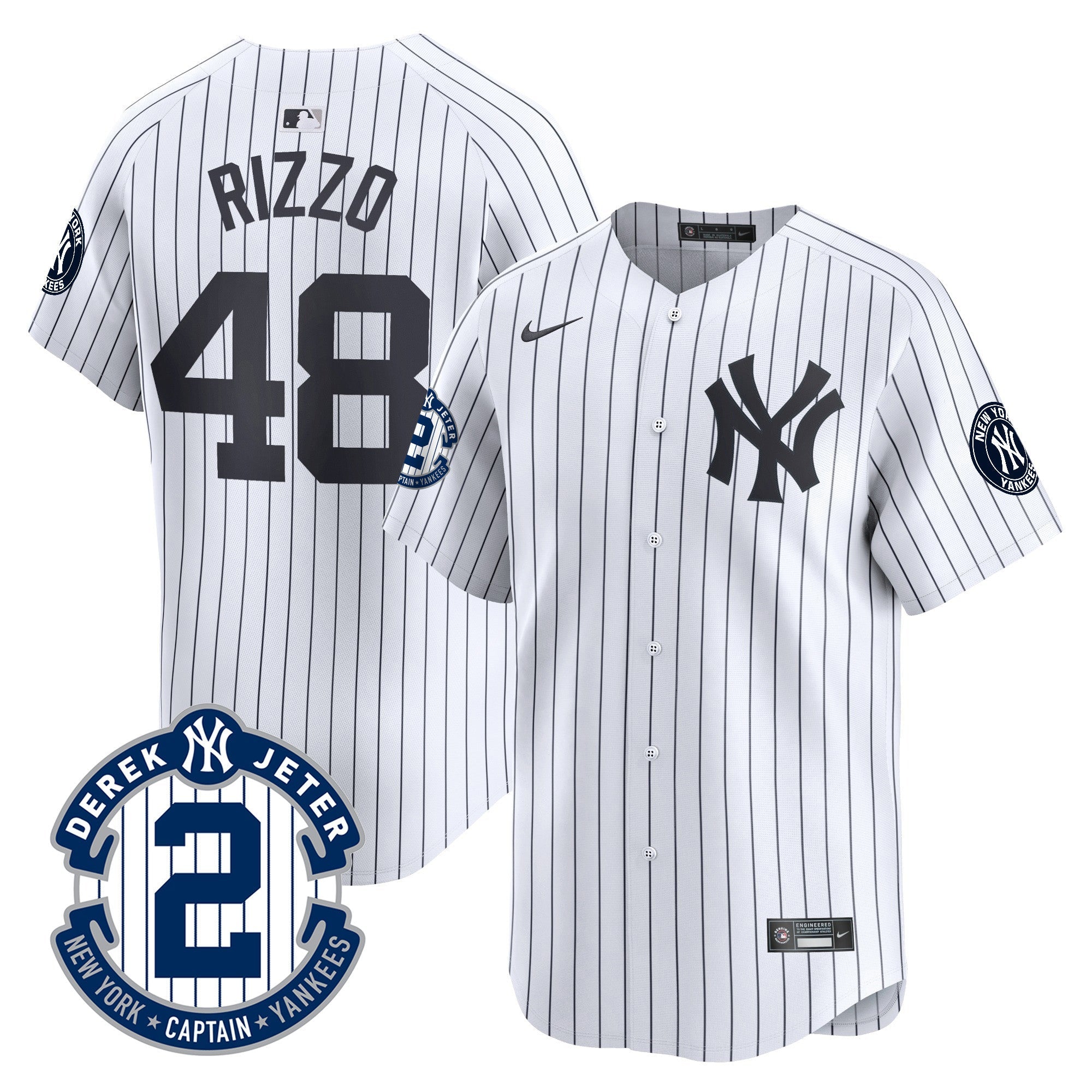 Men’s Derek Jeter Patch Vapor Premier Limited Jersey