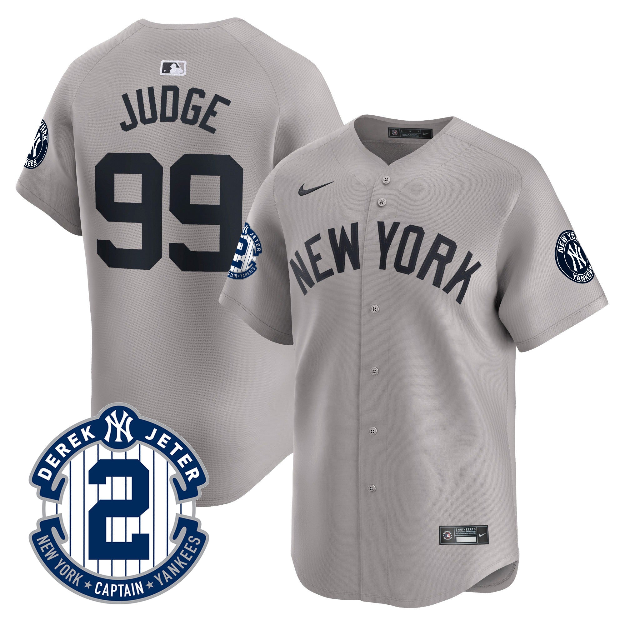 Men’s Derek Jeter Patch Vapor Premier Limited Jersey