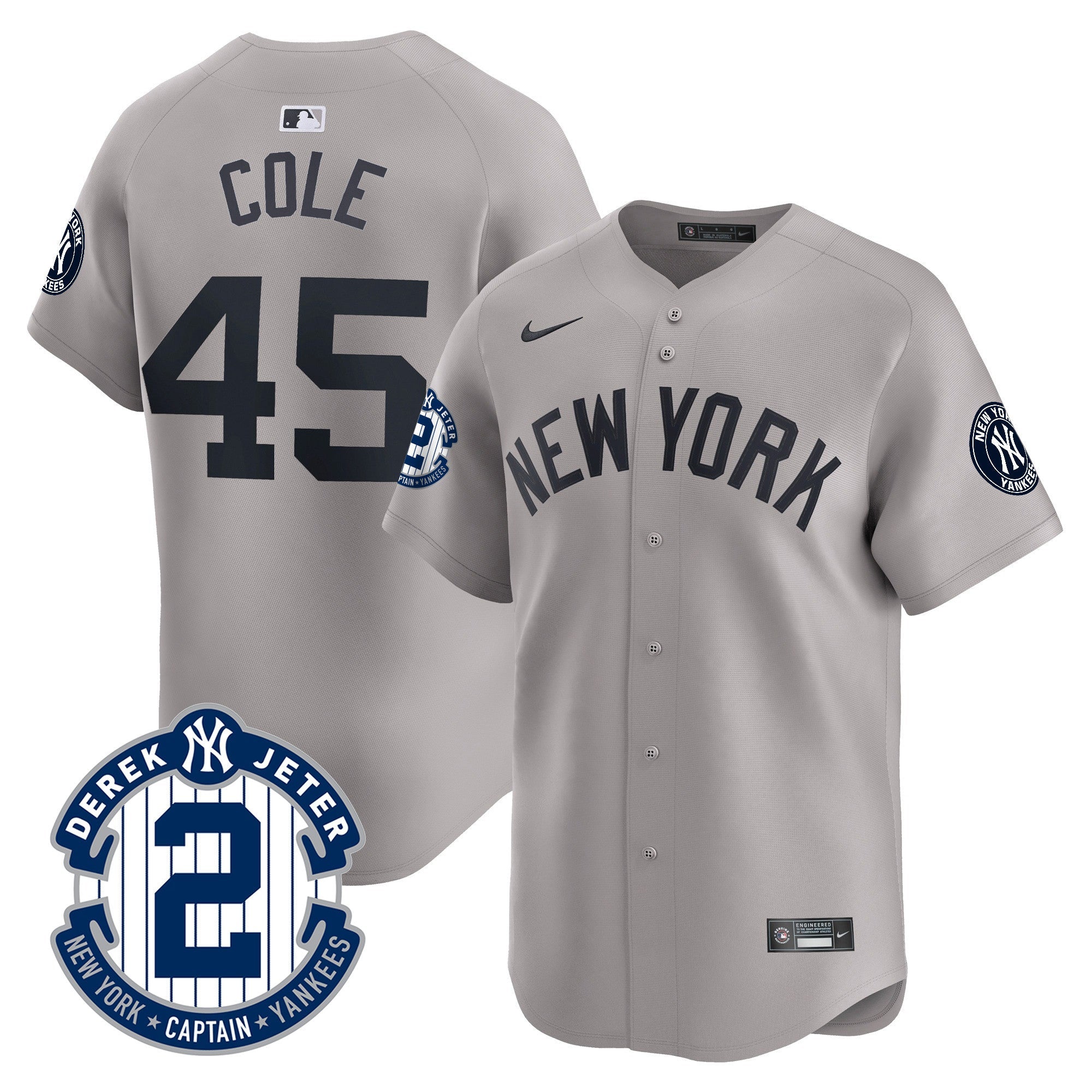 Men’s Derek Jeter Patch Vapor Premier Limited Jersey