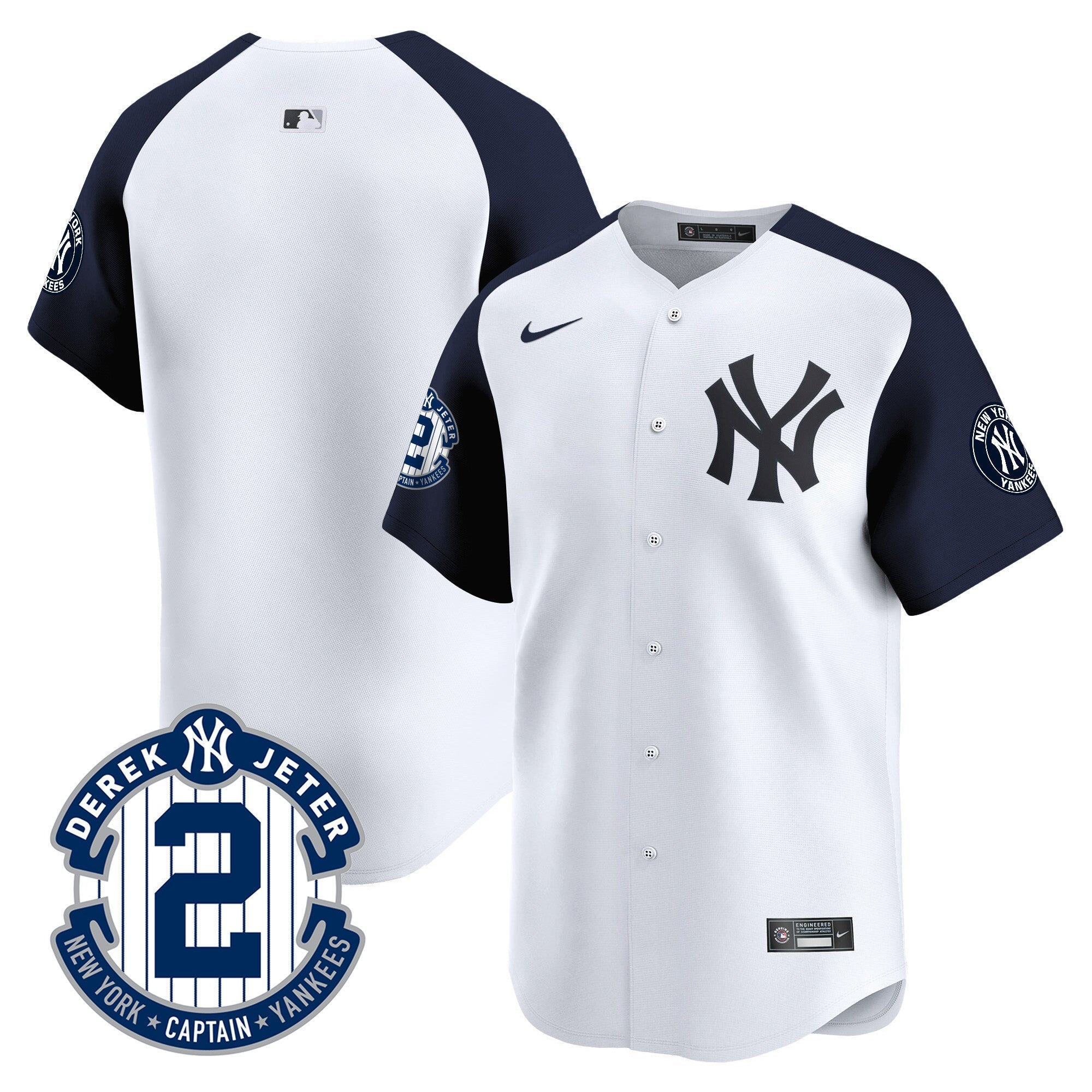 Men’s Derek Jeter Patch Vapor Premier Limited Jersey
