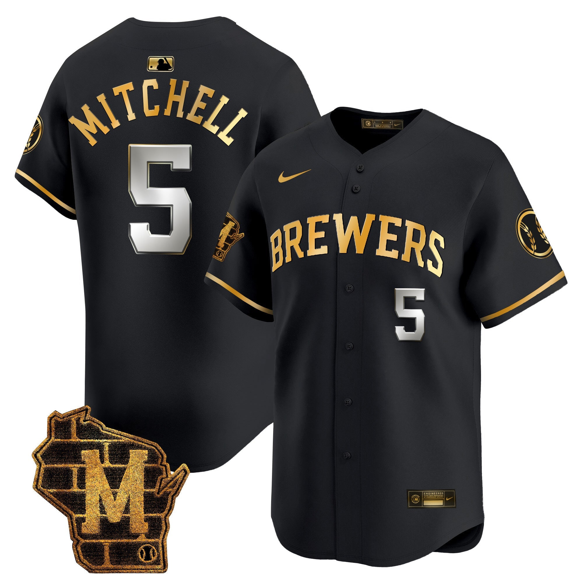 Men’s Milwaukee Home Patch Vapor Premier Limited Jersey