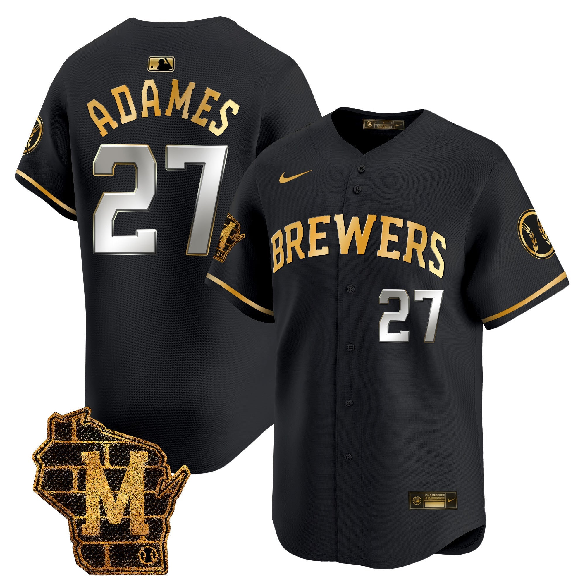 Men’s Milwaukee Home Patch Vapor Premier Limited Jersey