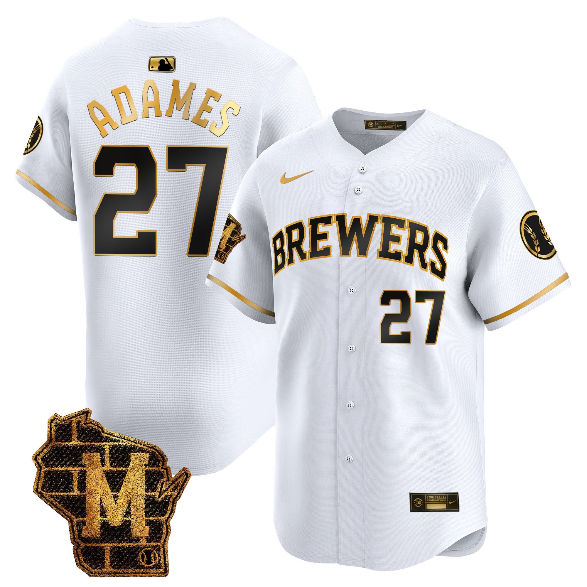 Men’s Milwaukee Home Patch Vapor Premier Limited Jersey
