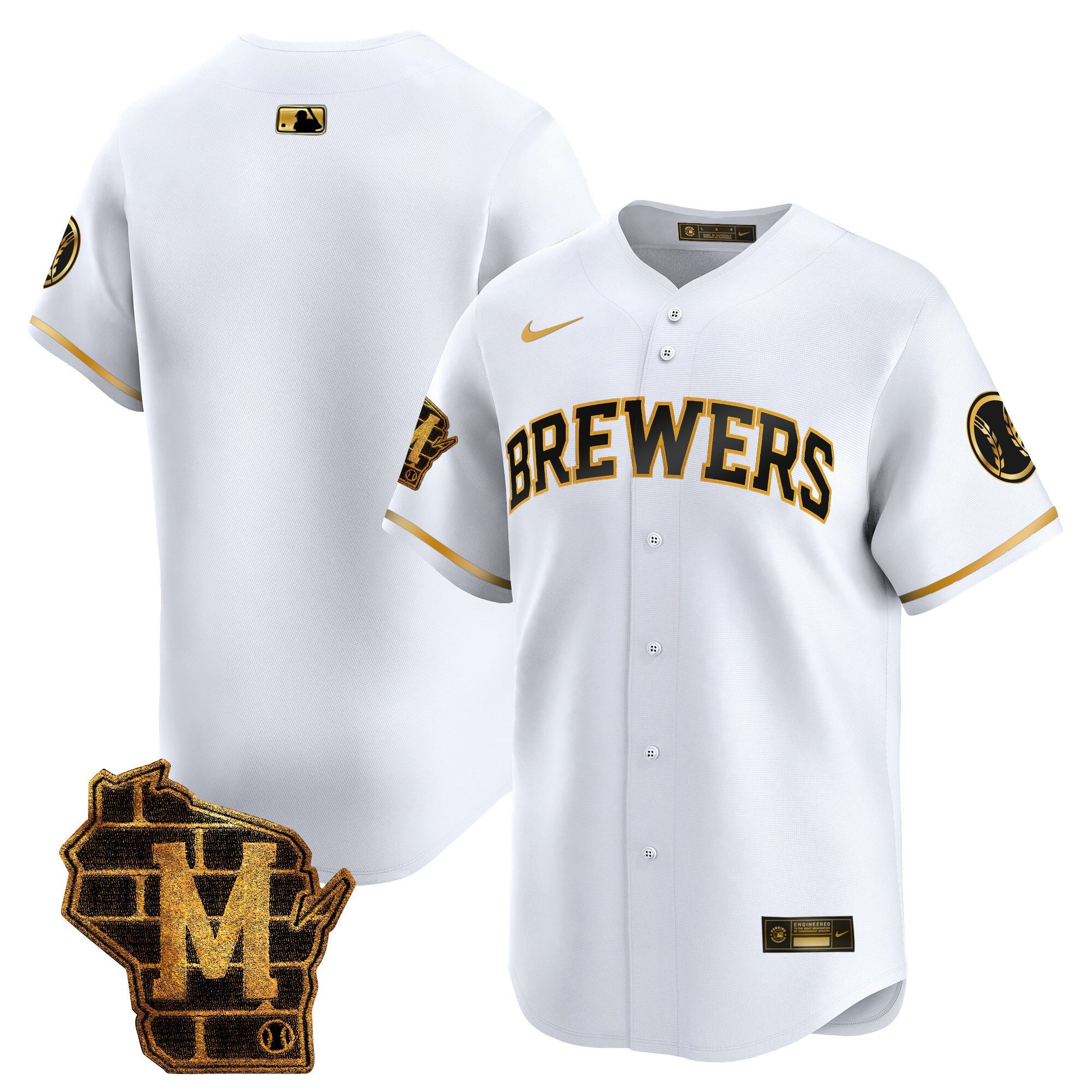 Men’s Milwaukee Home Patch Vapor Premier Limited Jersey
