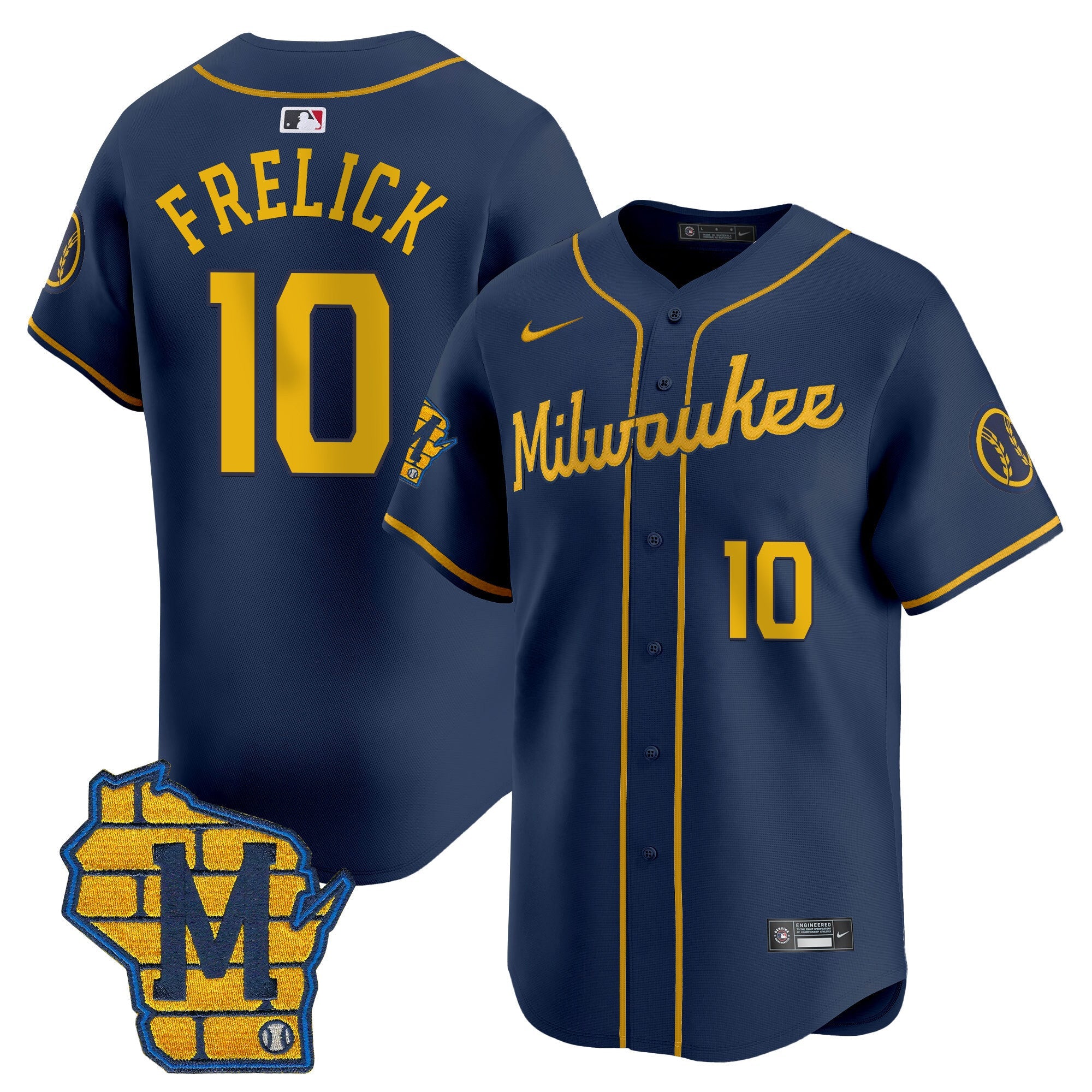 Men’s Milwaukee Home Patch Vapor Premier Limited Jersey