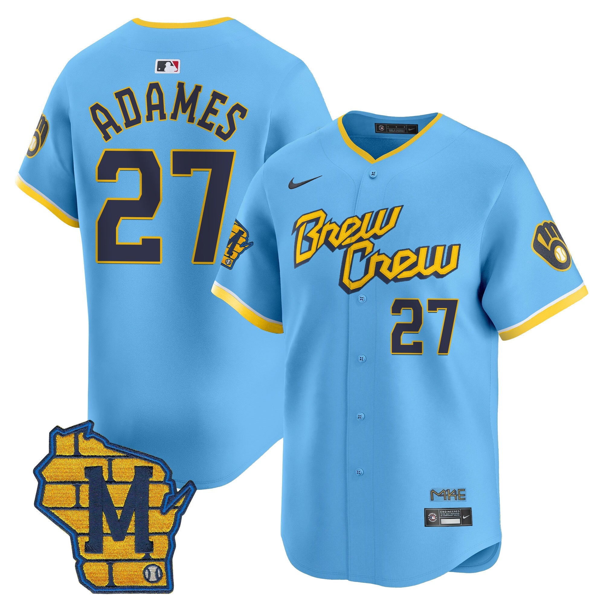 Men’s Milwaukee Home Patch Vapor Premier Limited Jersey