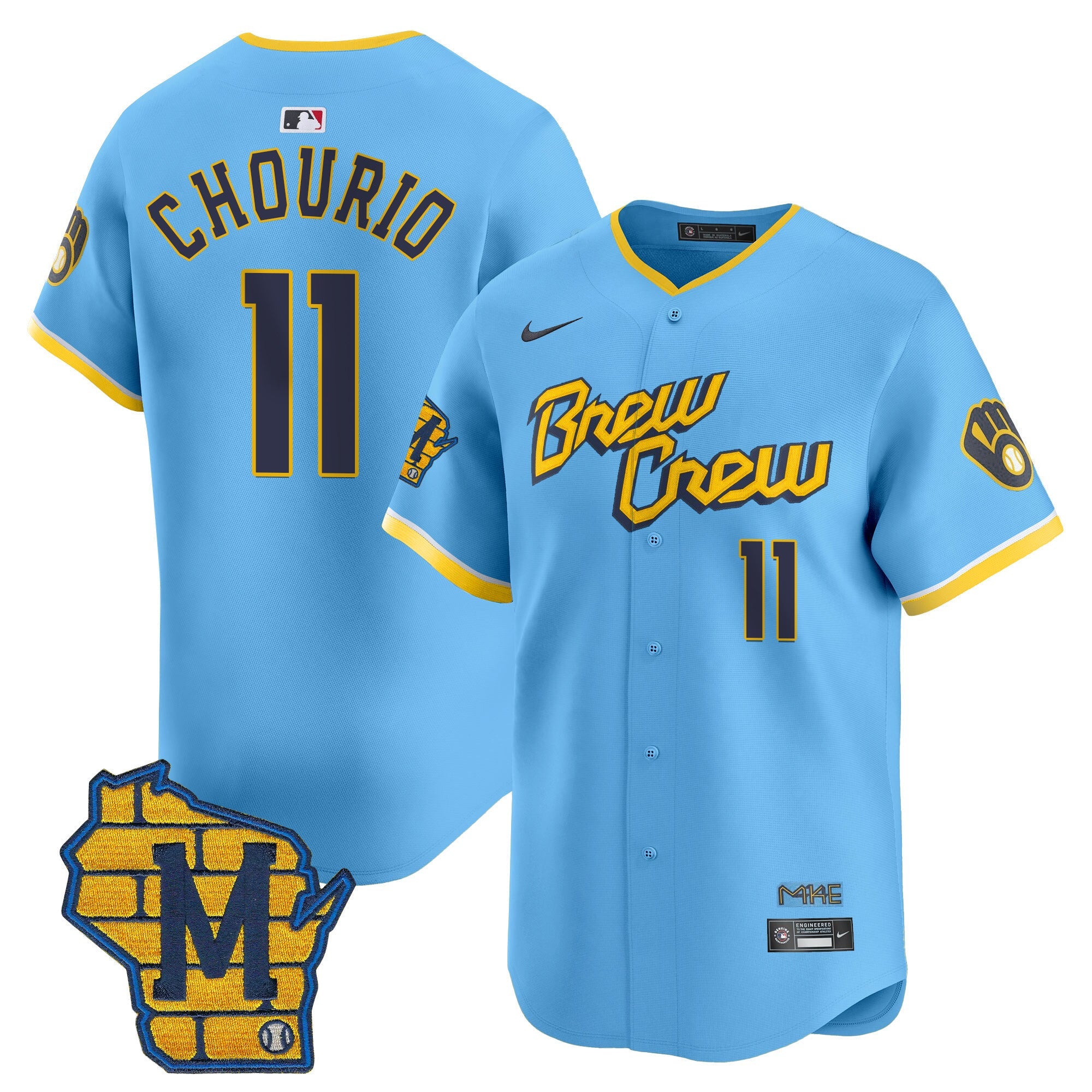 Men’s Milwaukee Home Patch Vapor Premier Limited Jersey