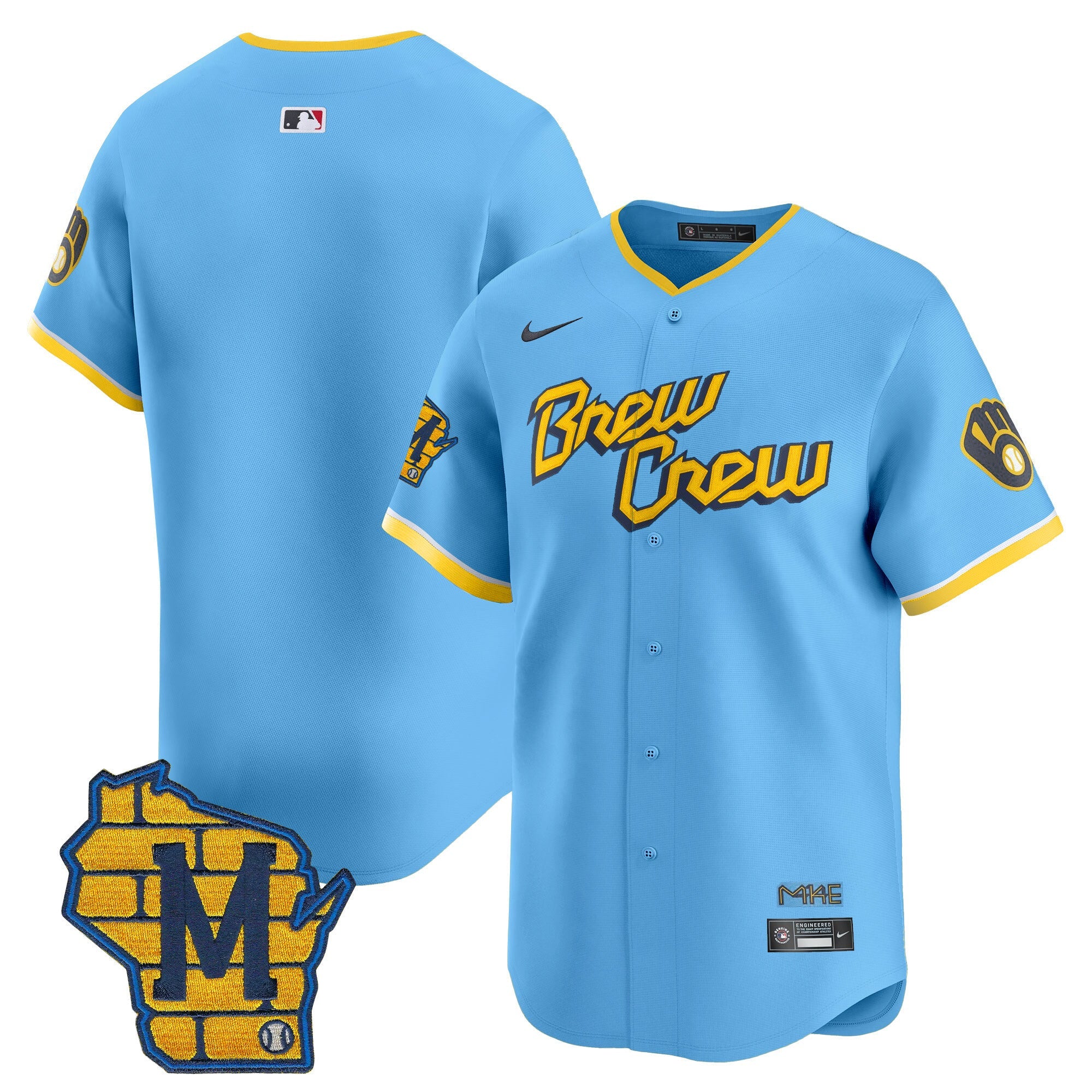Men’s Milwaukee Home Patch Vapor Premier Limited Jersey