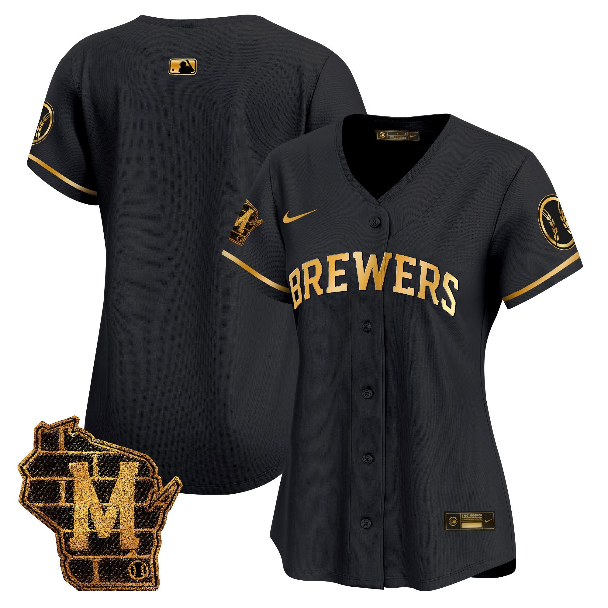 Women’s Milwaukee Home Patch Vapor Premier Limited Jersey