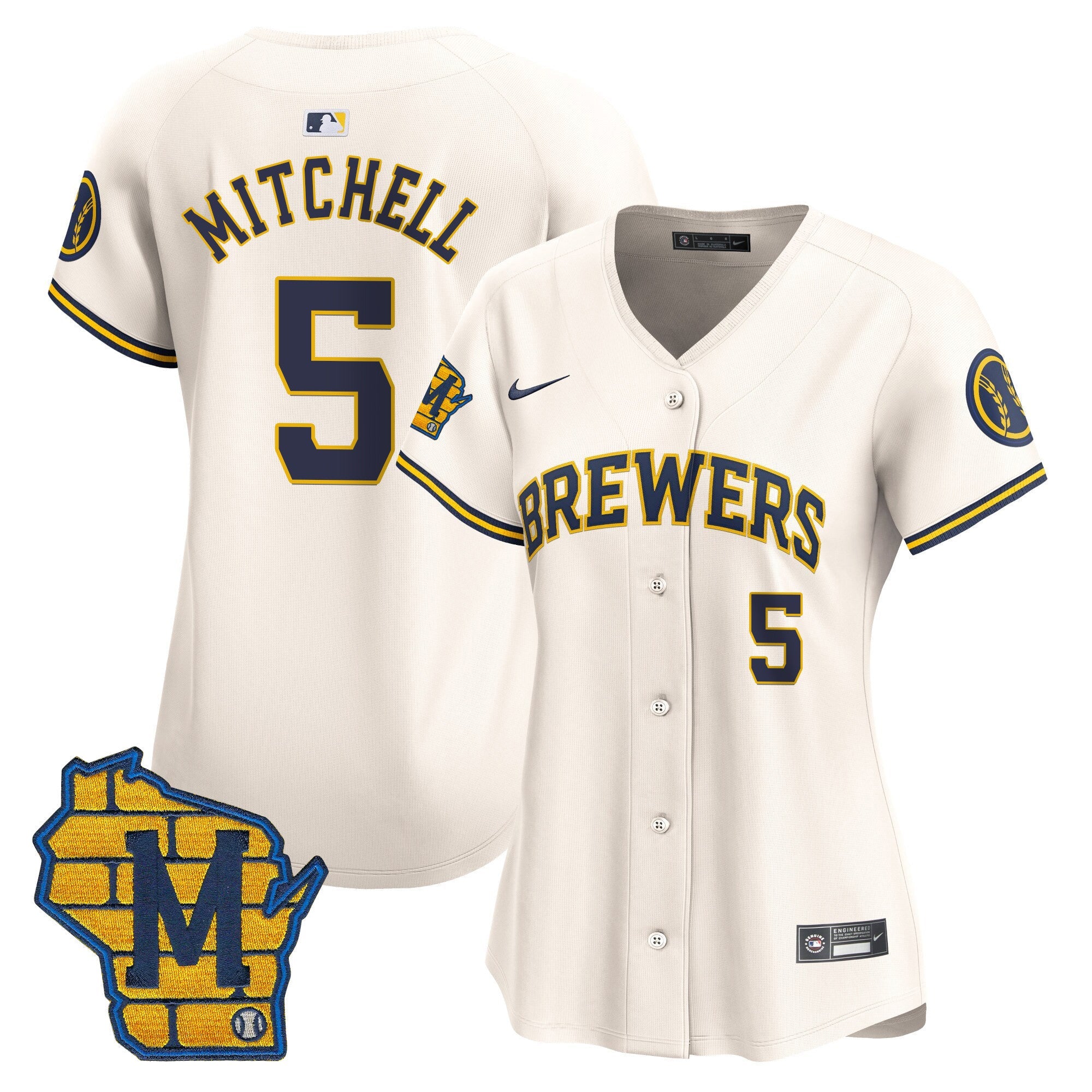 Women’s Milwaukee Home Patch Vapor Premier Limited Jersey
