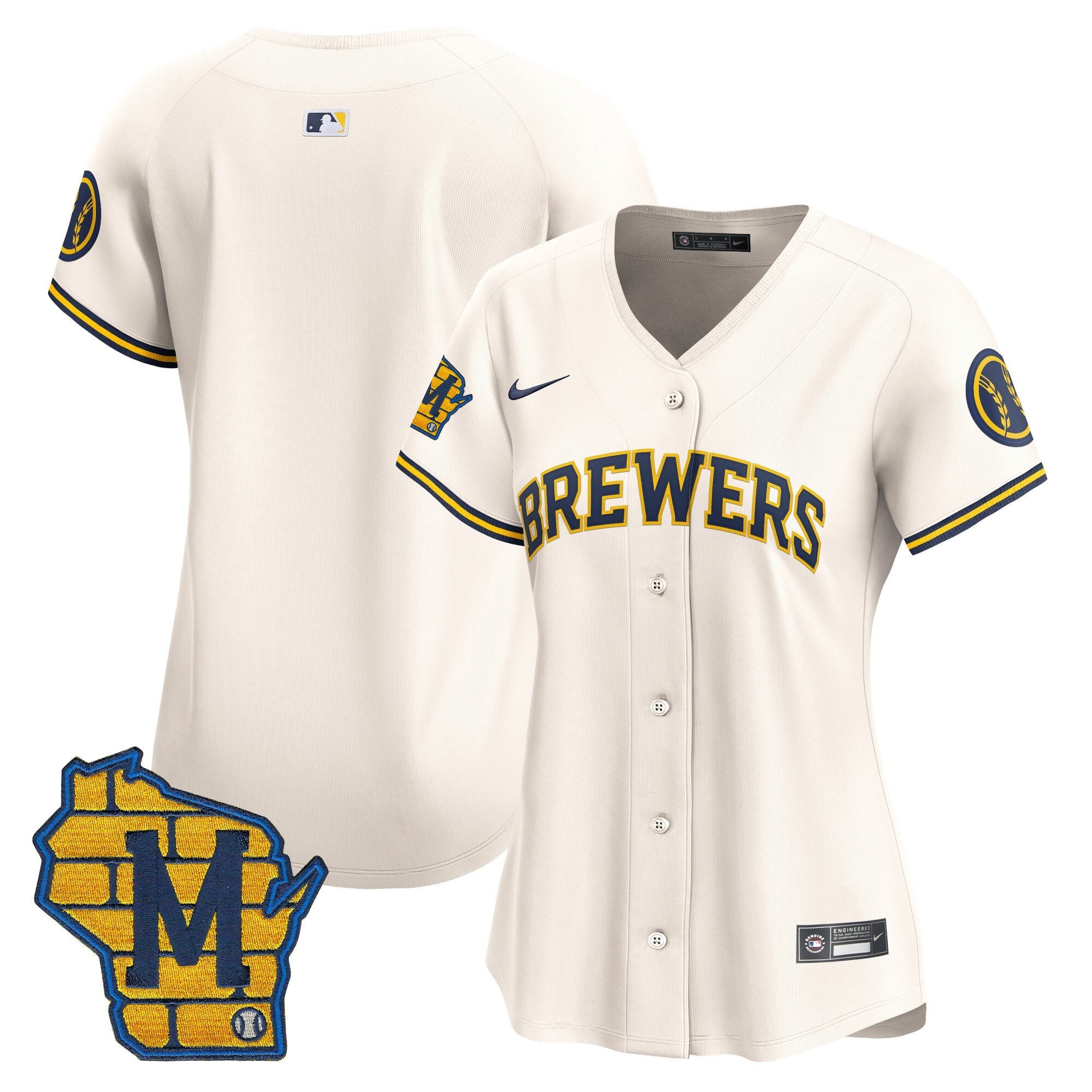 Women’s Milwaukee Home Patch Vapor Premier Limited Jersey
